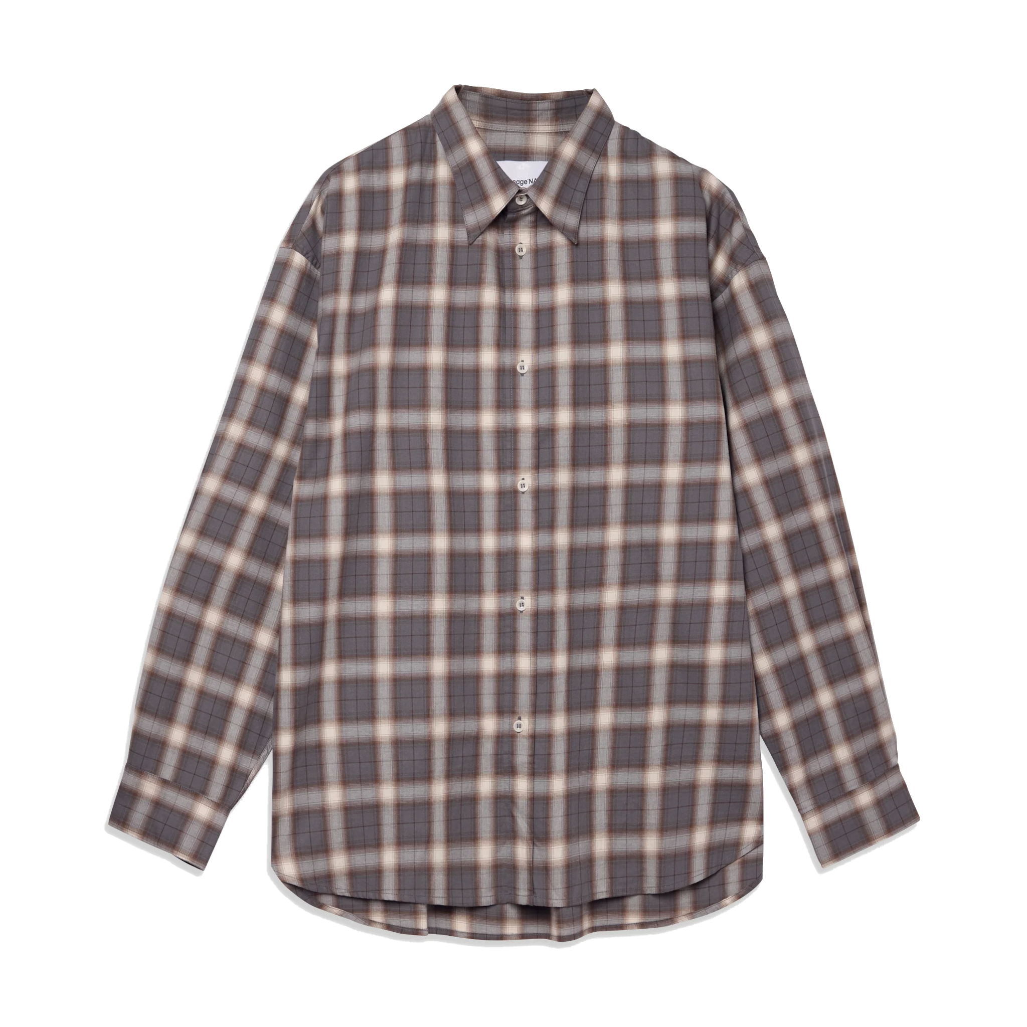 Chisholm Shirt - Ivory Espresso Check-Sage Nation-W2 Store