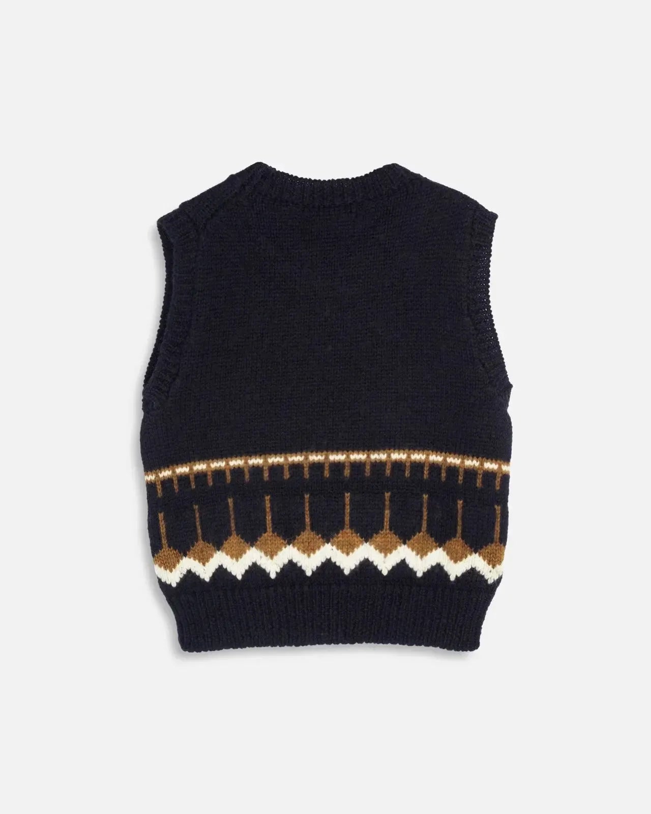Coda Knit Vest - Navy Multi-YMC-W2 Store