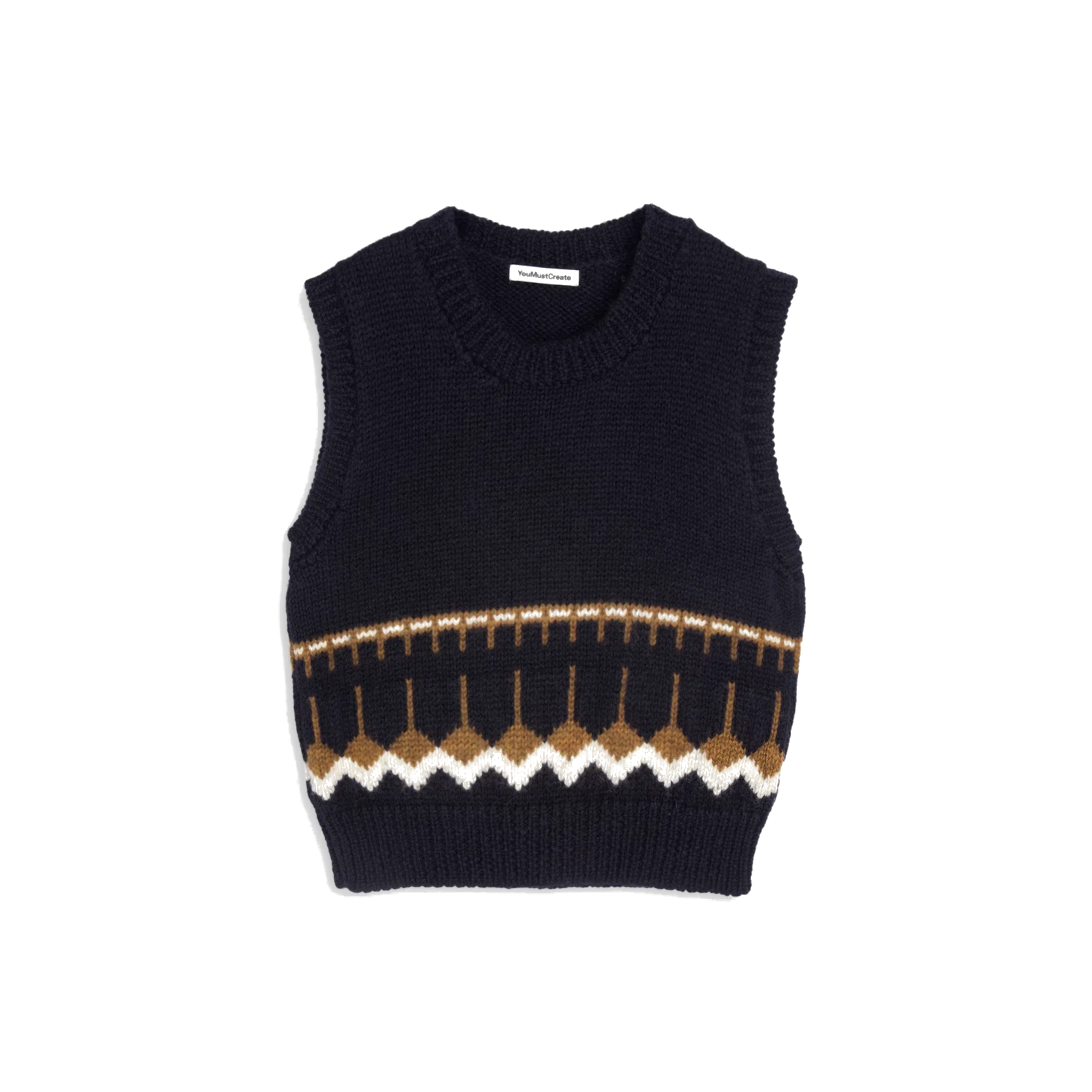Coda Knit Vest - Navy Multi-YMC-W2 Store