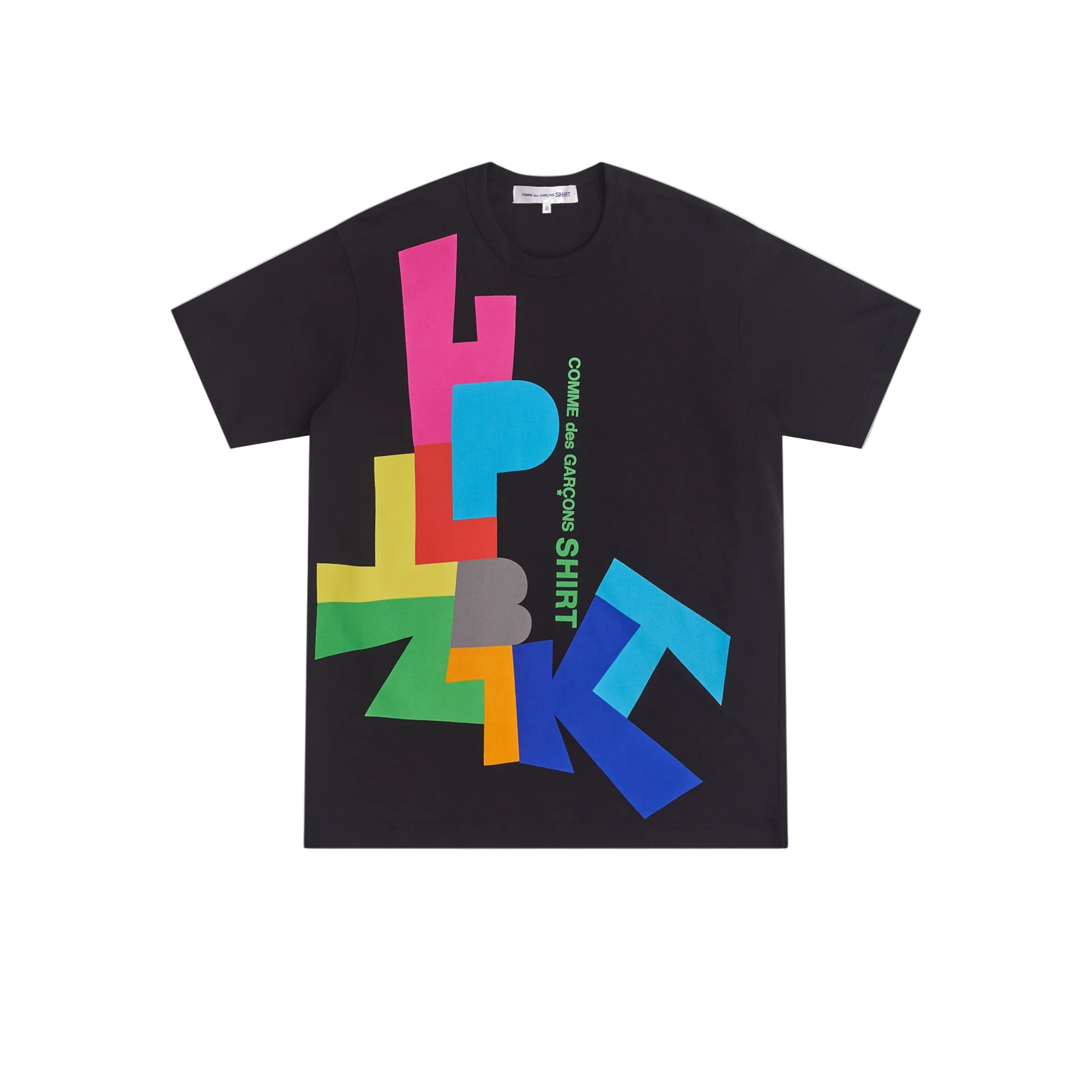 Comme des Garçons Shirt Graphic Printed T-Shirt - Black-Comme des Garçons Shirt-W2 Store