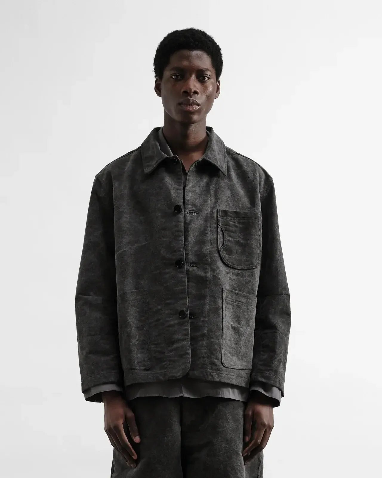Construction Jacket - Charcoal-YMC-W2 Store