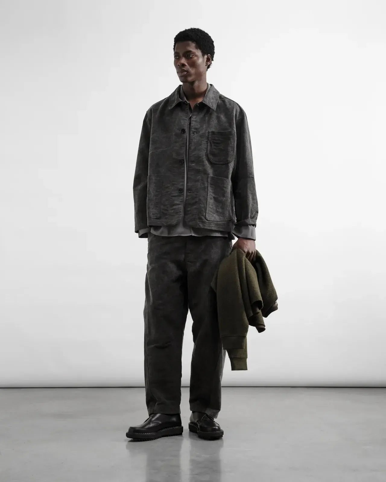 Construction Jacket - Charcoal-YMC-W2 Store