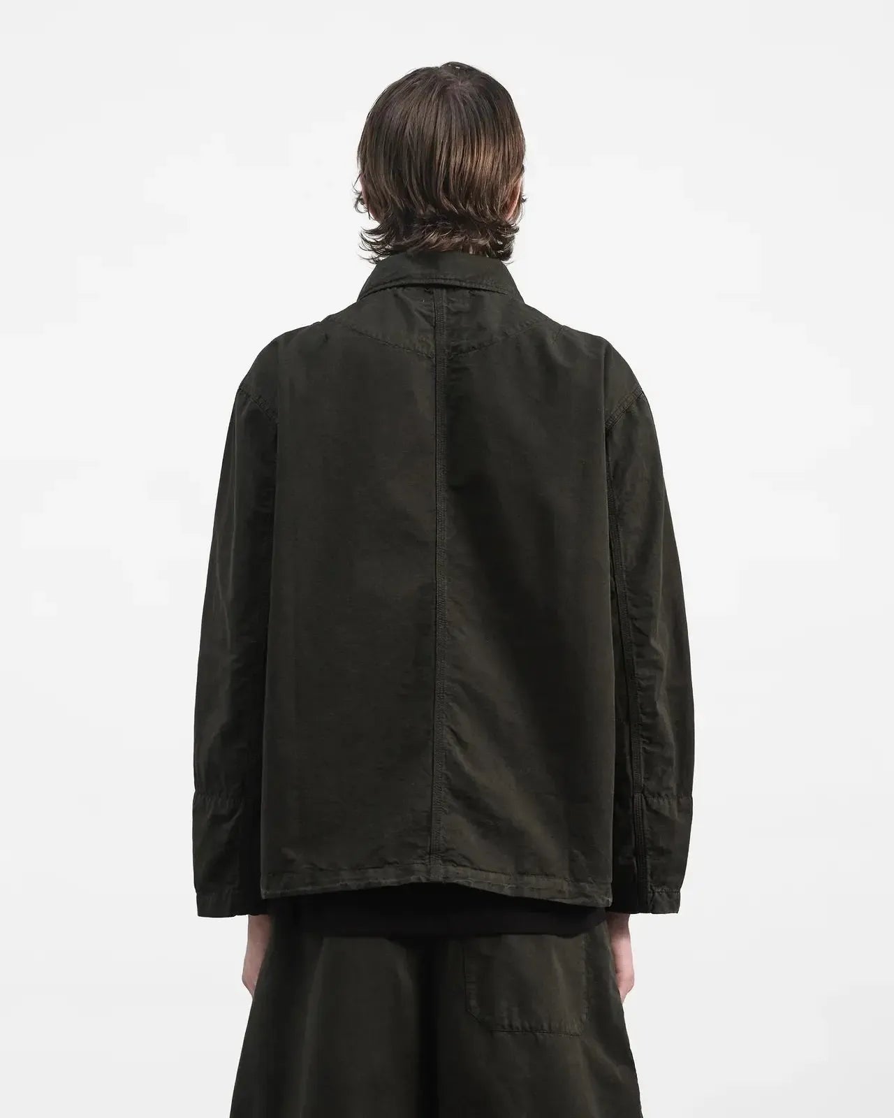 Construction Jacket Gmt Dye Cotton Linen Organic - Dark Green-YMC-W2 Store