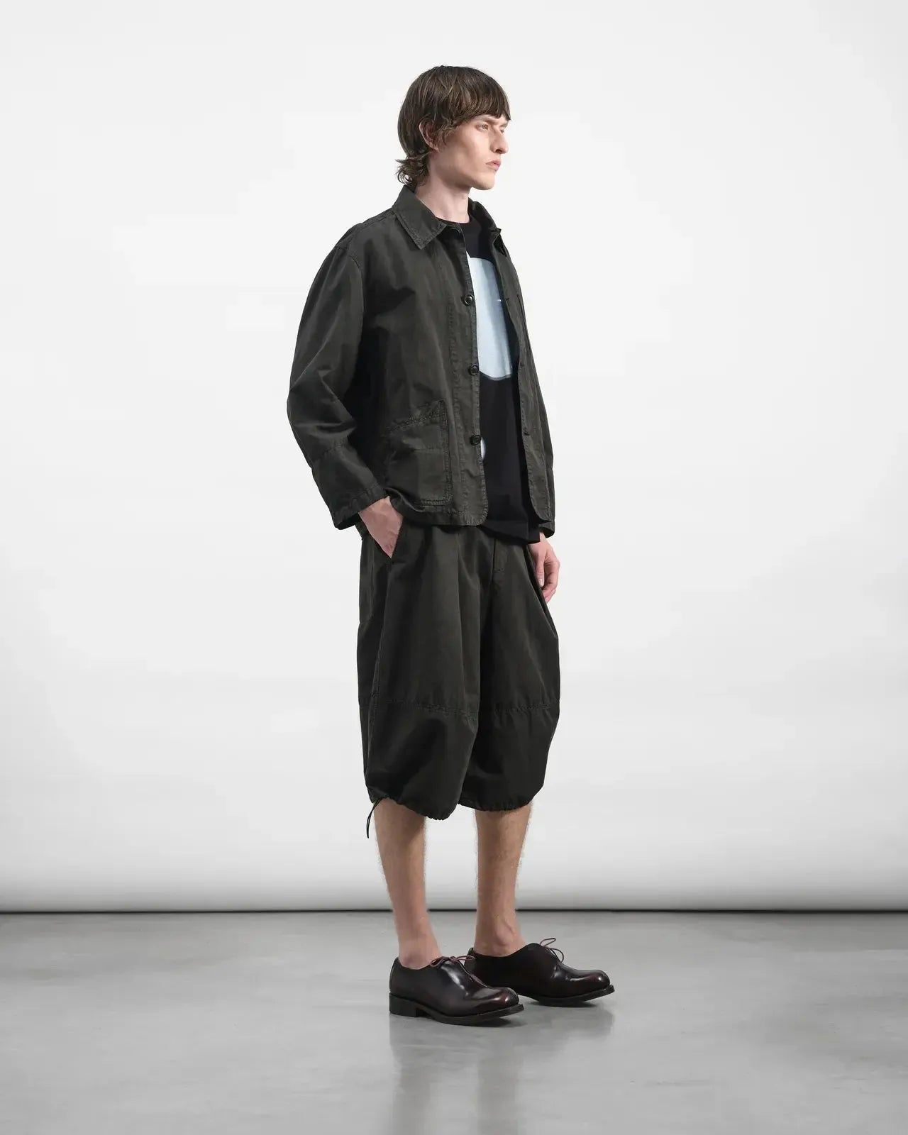 Construction Jacket Gmt Dye Cotton Linen Organic - Dark Green-YMC-W2 Store
