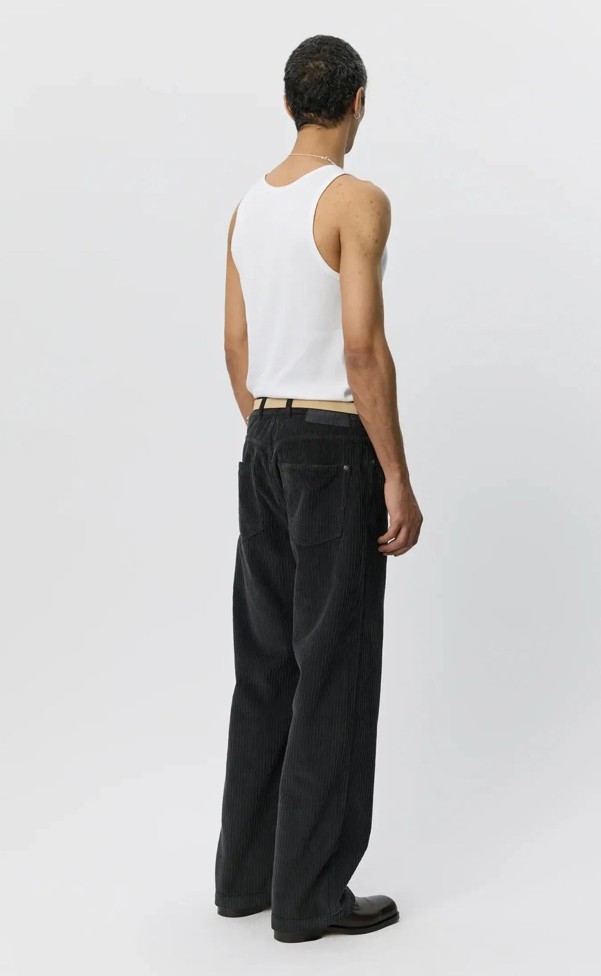 Cord Trousers - Anthracite Multi Wale-mfpen-W2 Store
