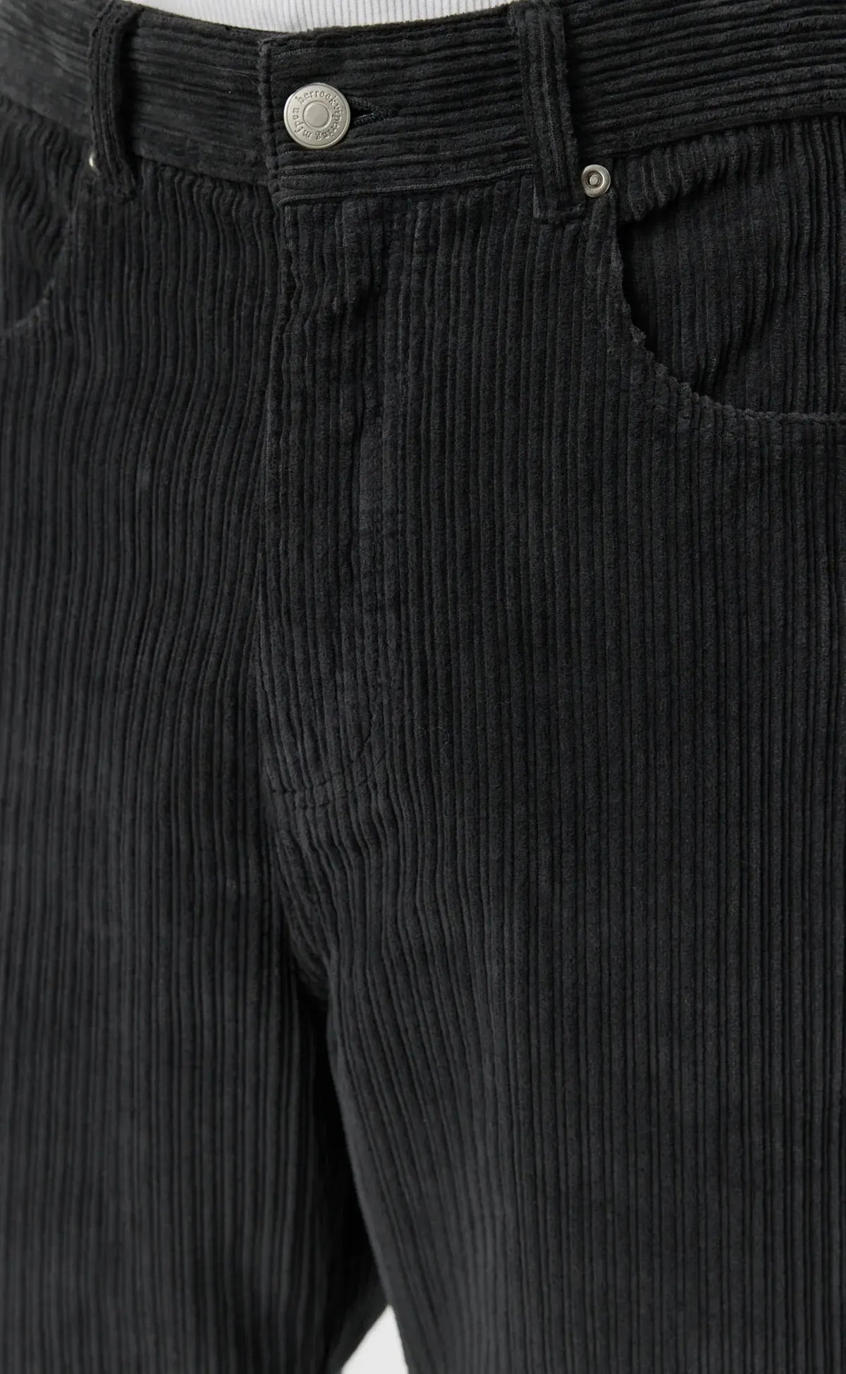 Cord Trousers - Anthracite Multi Wale-mfpen-W2 Store
