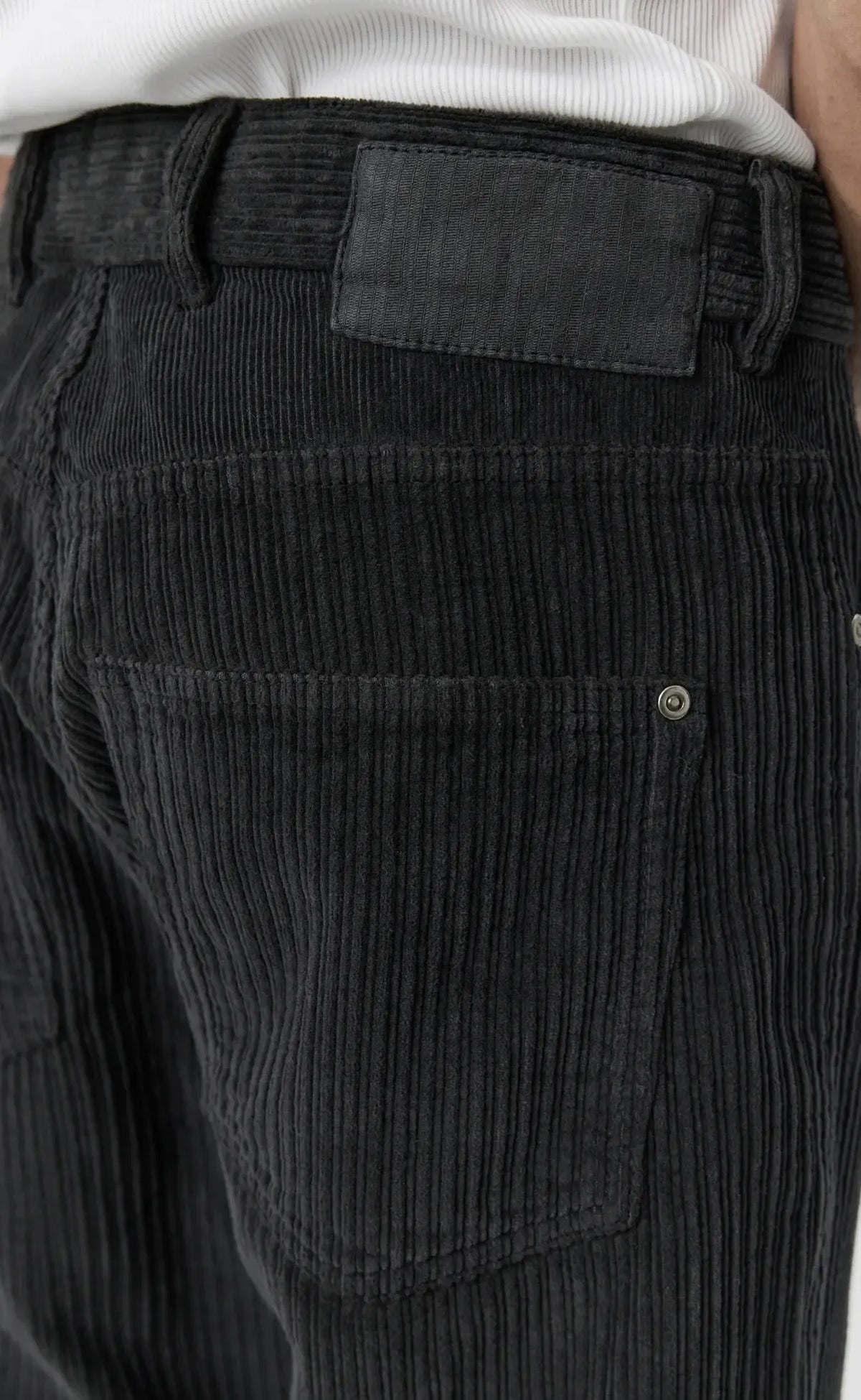Cord Trousers - Anthracite Multi Wale-mfpen-W2 Store
