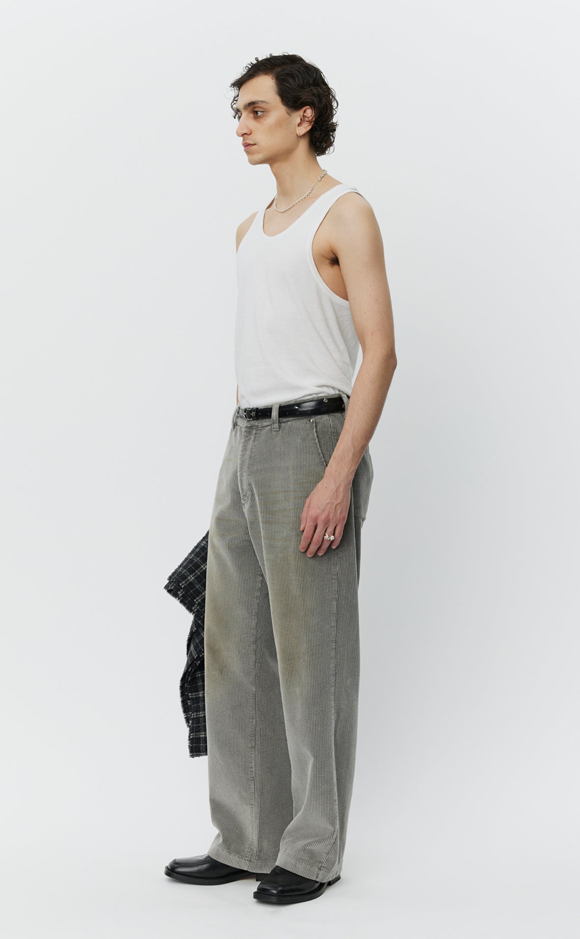 Cord Trousers - Stained Grey-mfpen-W2 Store