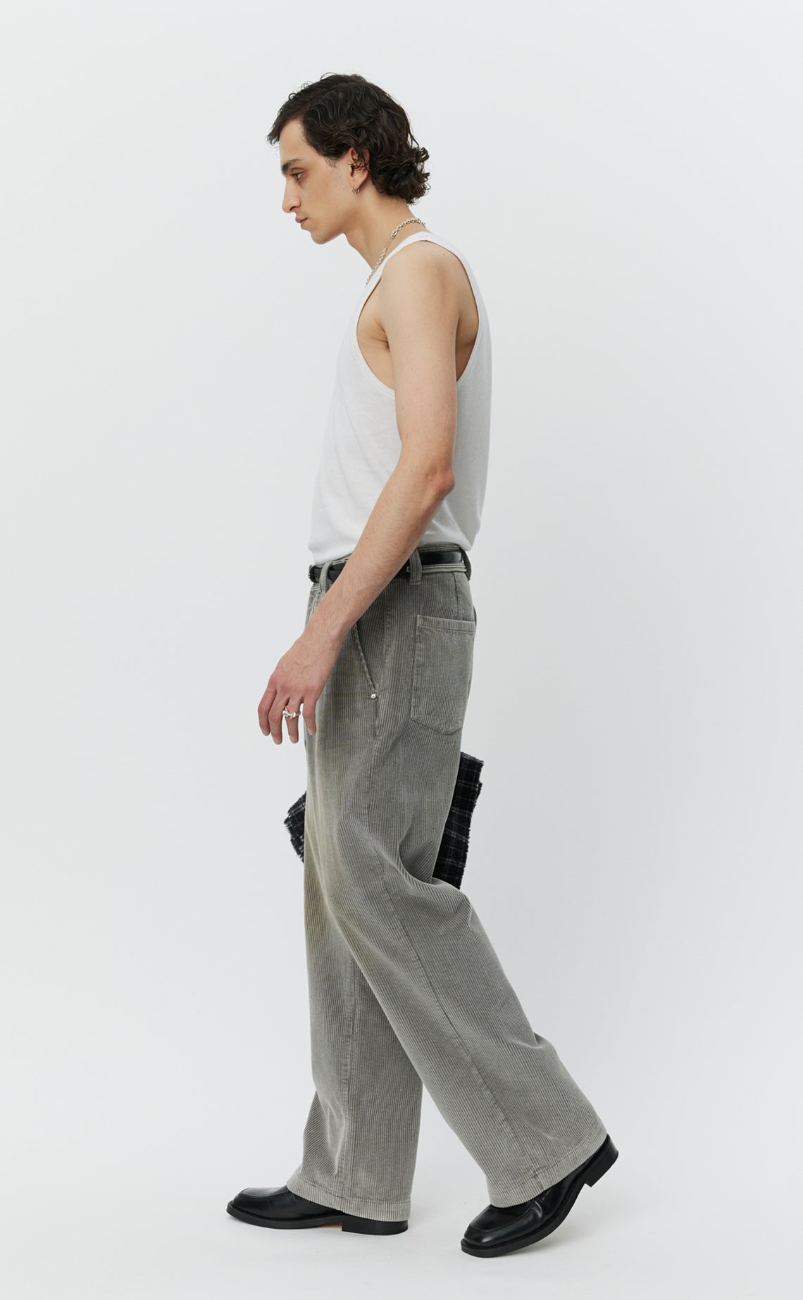 Cord Trousers - Stained Grey-mfpen-W2 Store