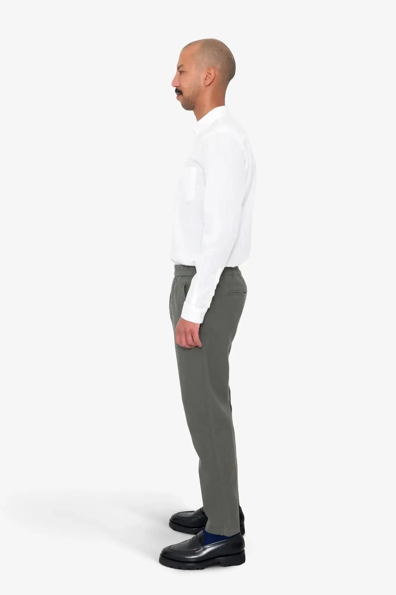 Cotton Linen Trouser - Dark Sage-Folk-W2 Store