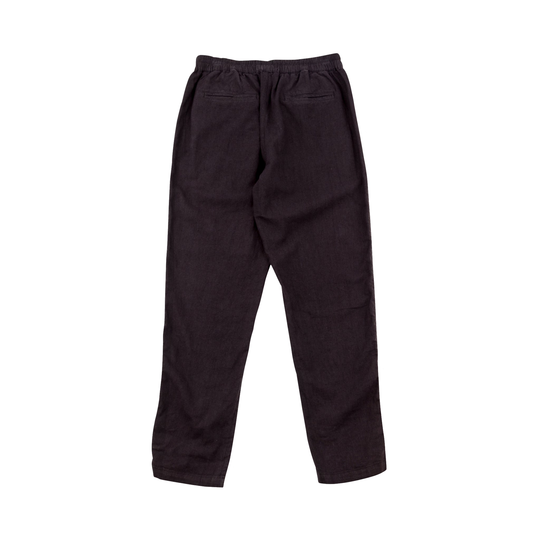 Cotton Linen Trouser - Soft Black-Folk-W2 Store