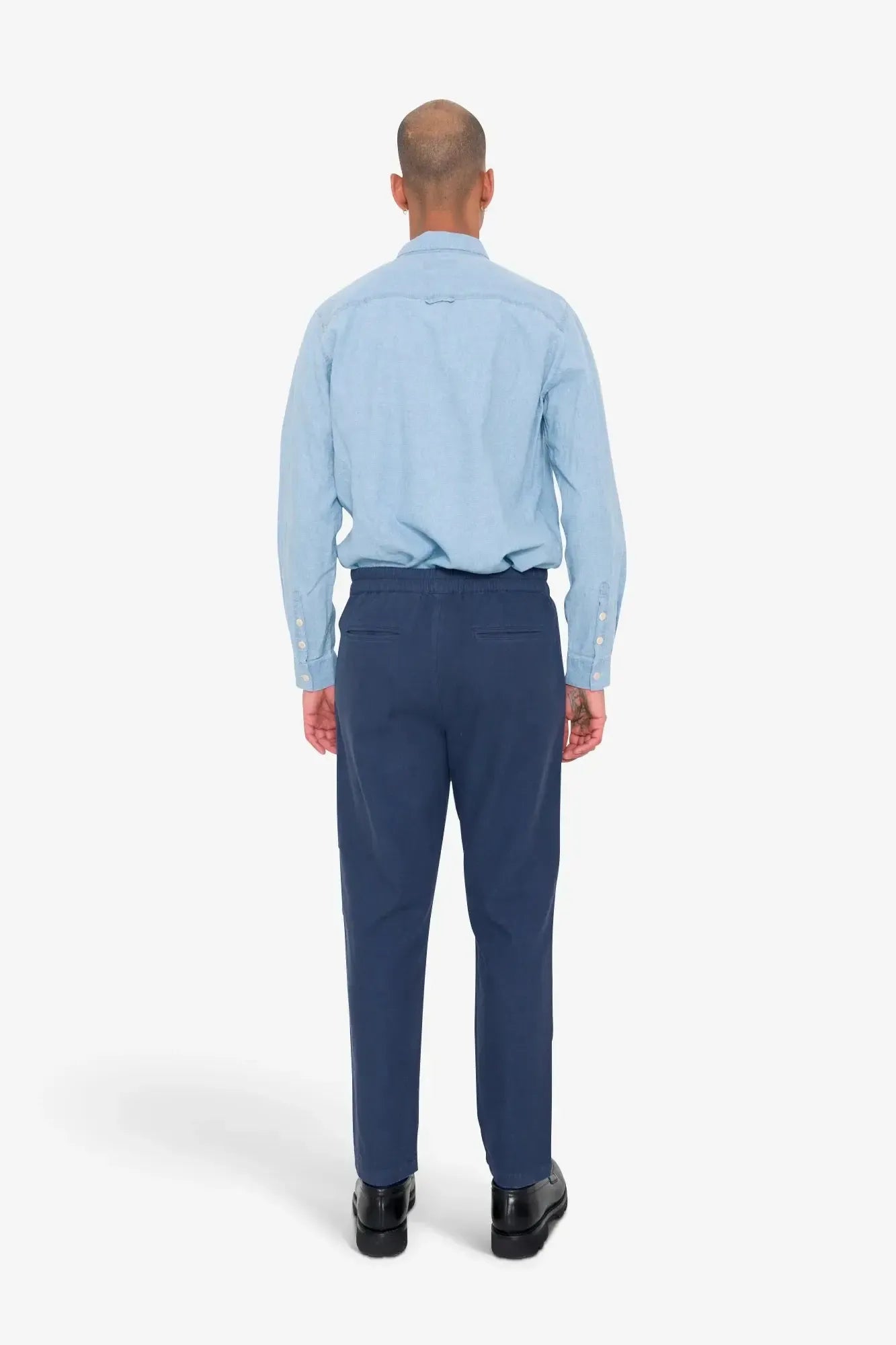 Cotton Linen Trouser - Soft Navy-Folk-W2 Store