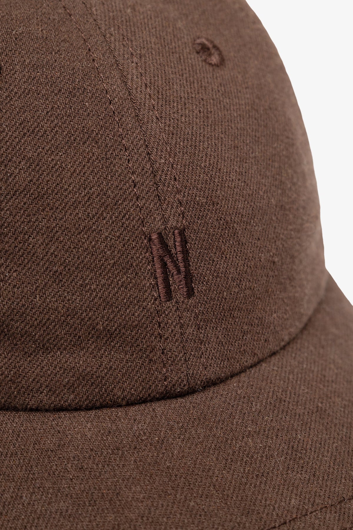 Cotton Wool Twill 6-Panel Cap - Delicioso Brown-Norse Projects-W2 Store
