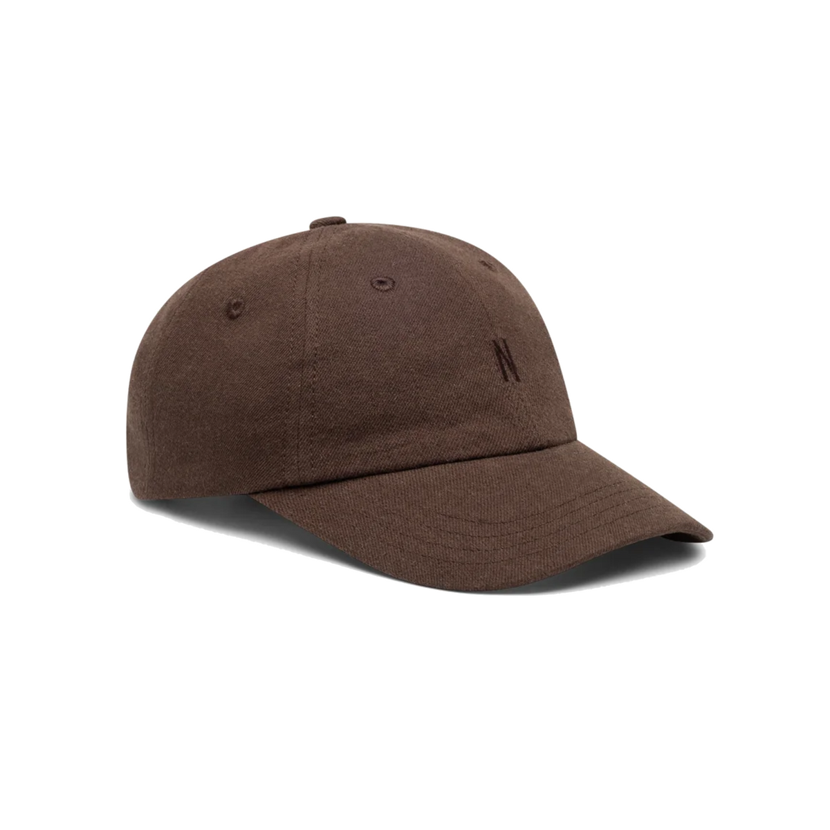 Cotton Wool Twill 6-Panel Cap - Delicioso Brown-Norse Projects-W2 Store
