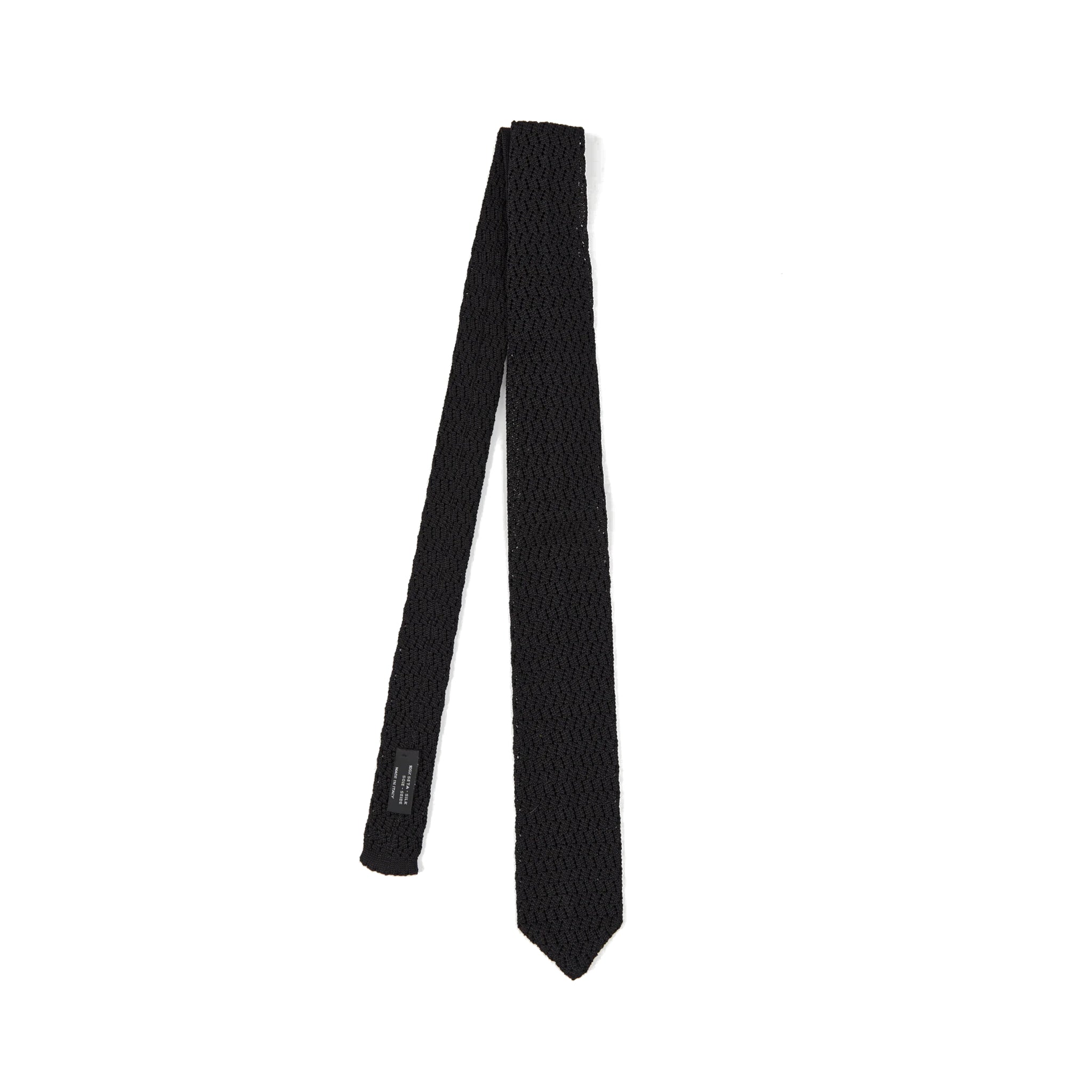 Crochet Tie - Black-mfpen-W2 Store