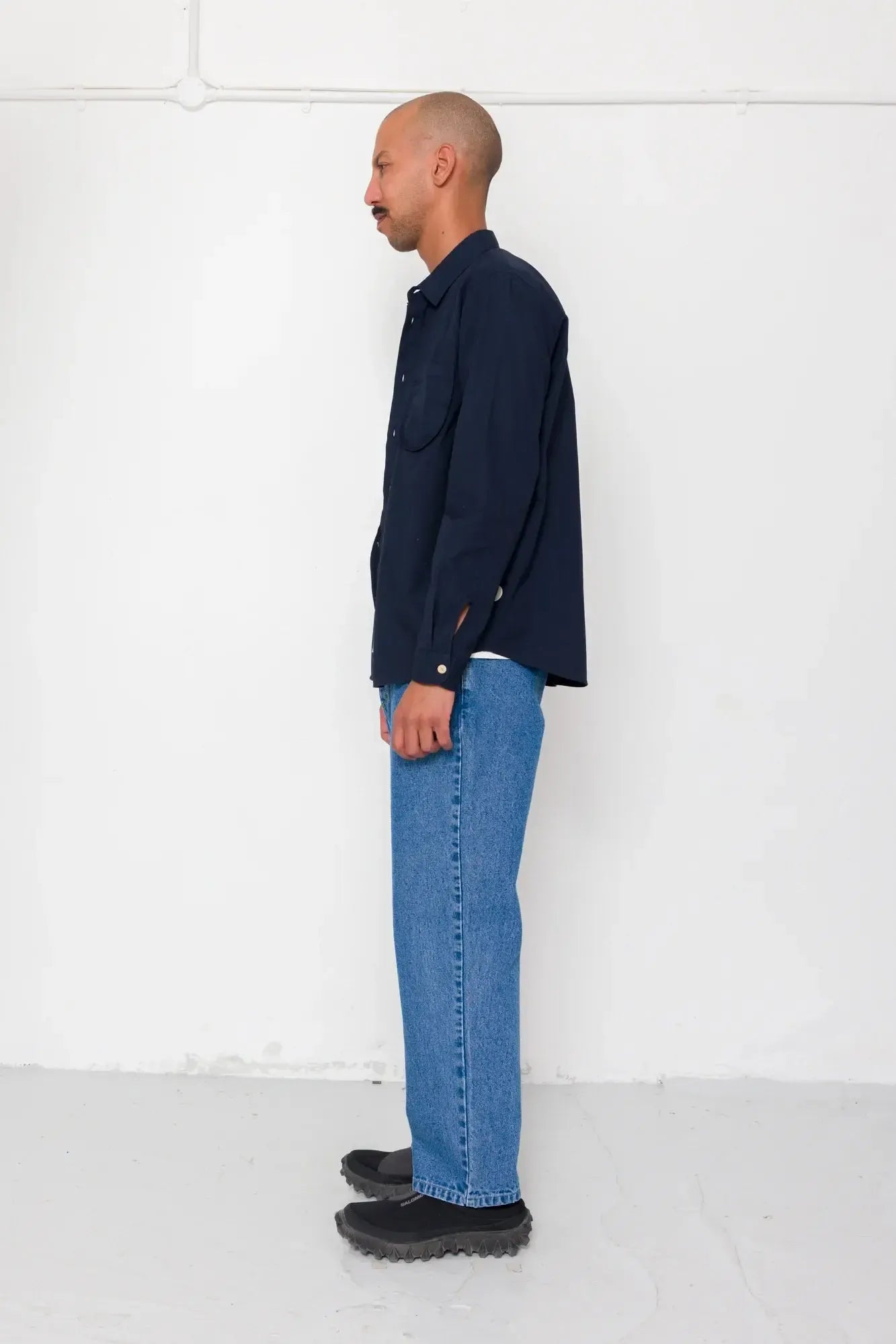 Curve Shirt - Deep Navy-Folk-W2 Store