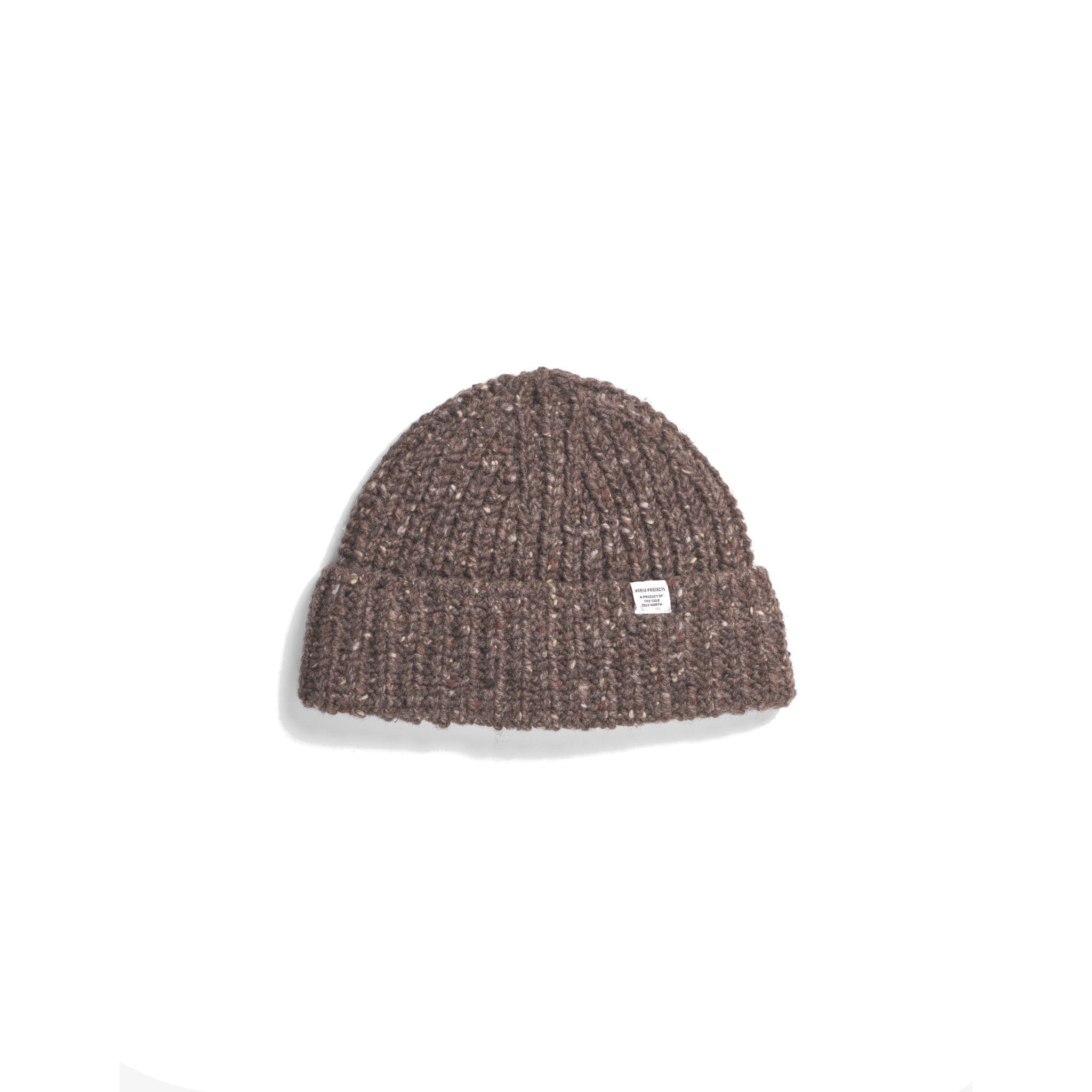 Daniel Donegal Rib Beanie - Seal Brown-Norse Projects-W2 Store