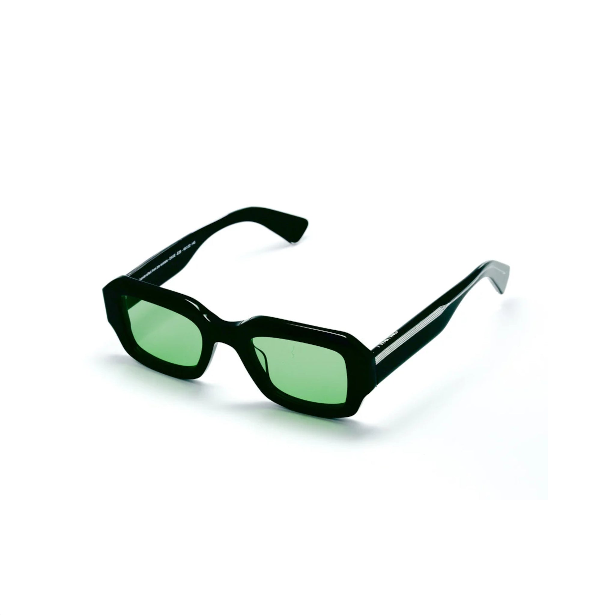 Dave E2B Sunglasses - Black / Green Lens-Waiting For The Sun-W2 Store