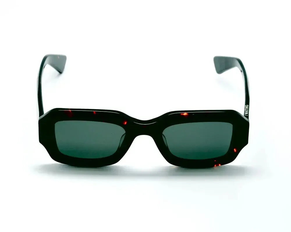 Dave E30 Sunglasses - Black Tortoise / Green Lens-Waiting For The Sun-W2 Store