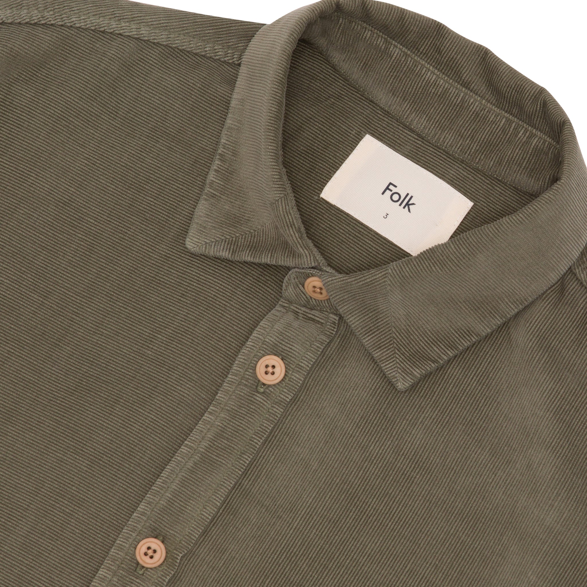 Direction Babycord Shirt - Olive-Folk-W2 Store