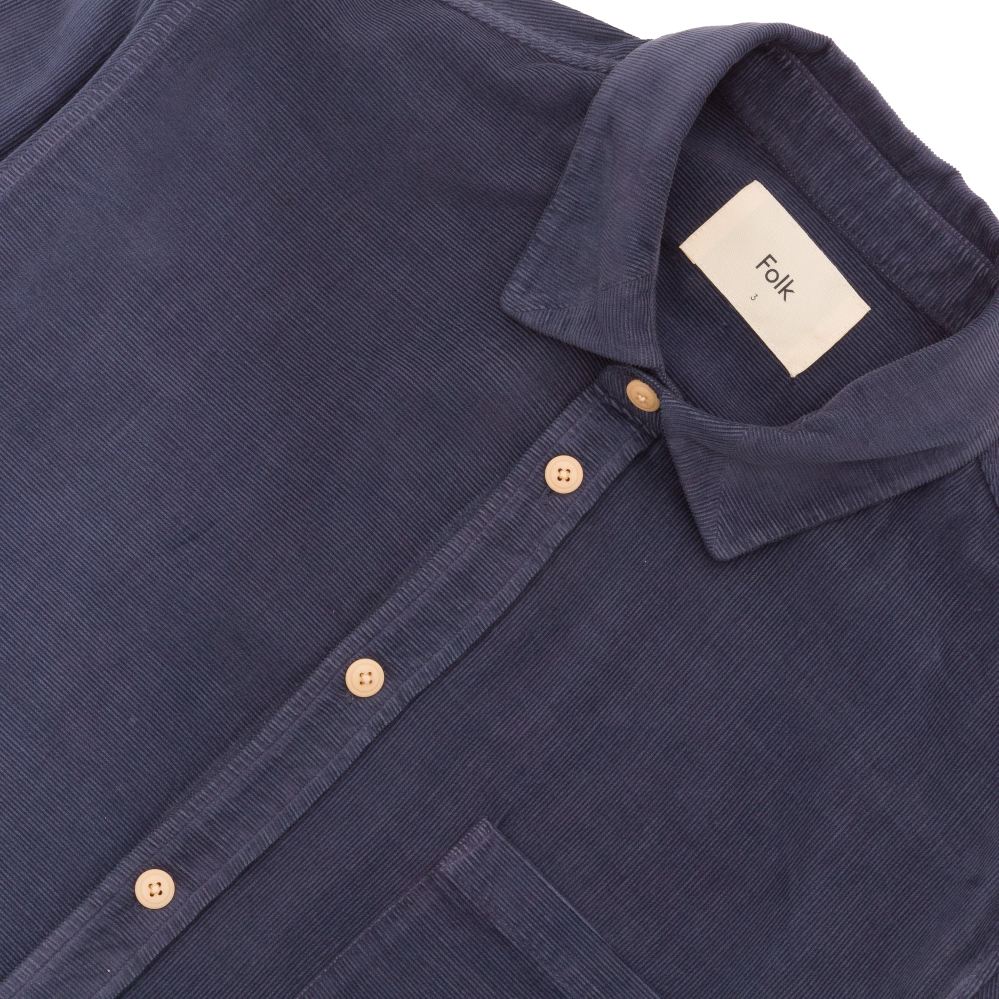 Direction Babycord Shirt - Washed Ink-Folk-W2 Store