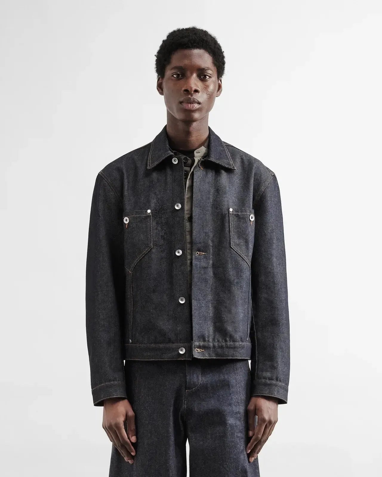 Displaced Seam Jean - Indigo-YMC-W2 Store