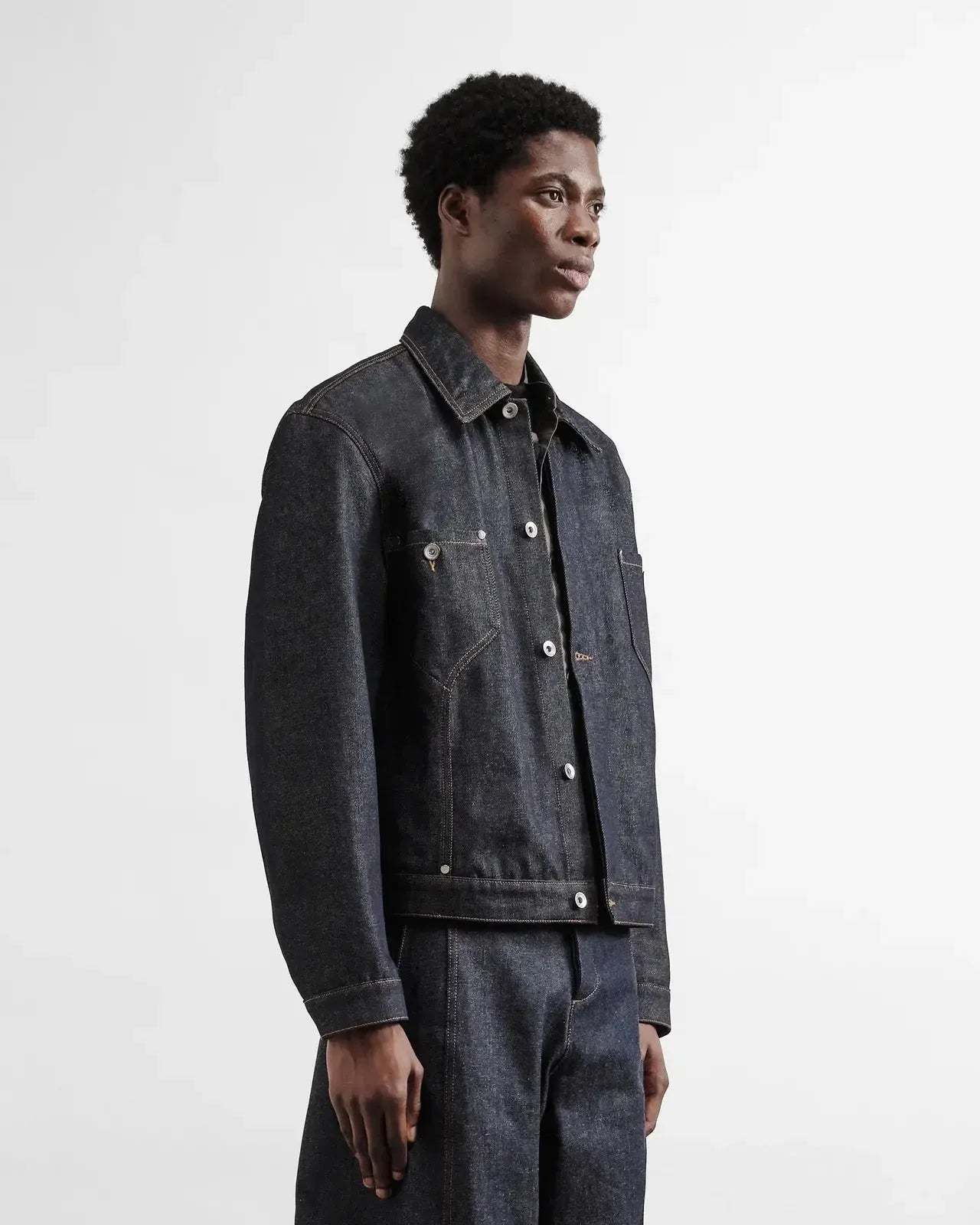 Displaced Seam Jean - Indigo-YMC-W2 Store