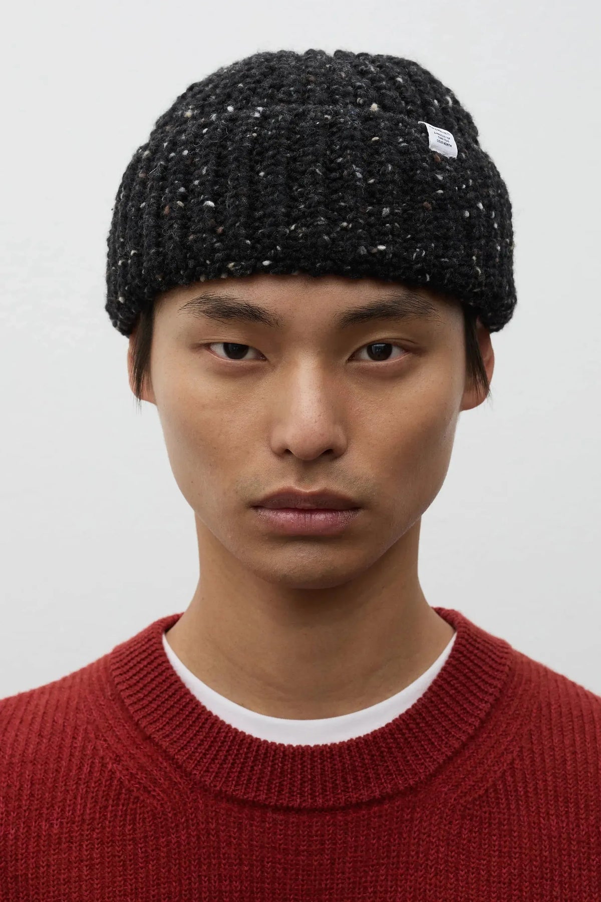 Donegal Wool Rib Beanie - Charcoal Melange-Norse Projects-W2 Store