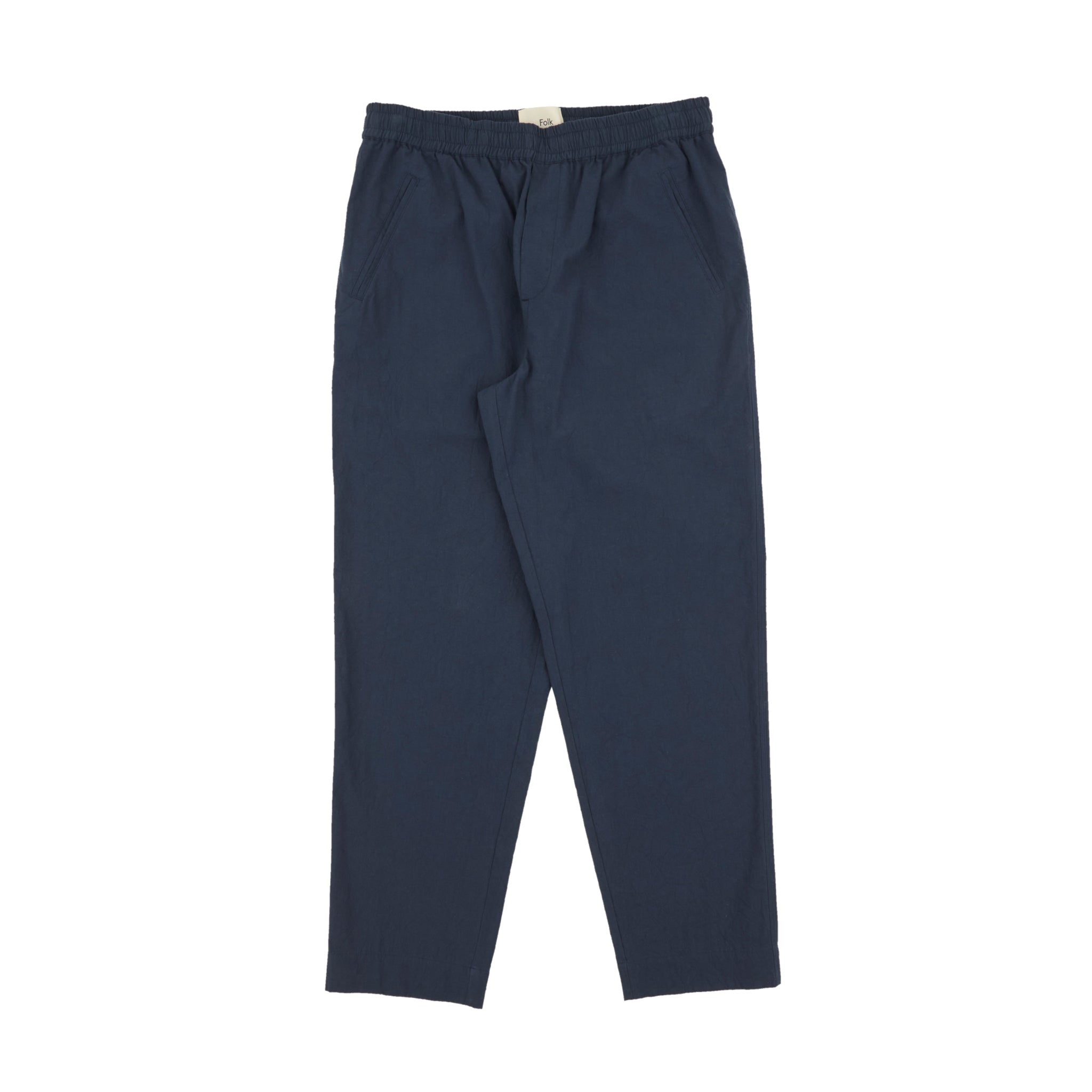 Drawcord Assembly Pant - Ash Navy Crinkle-Folk-W2 Store