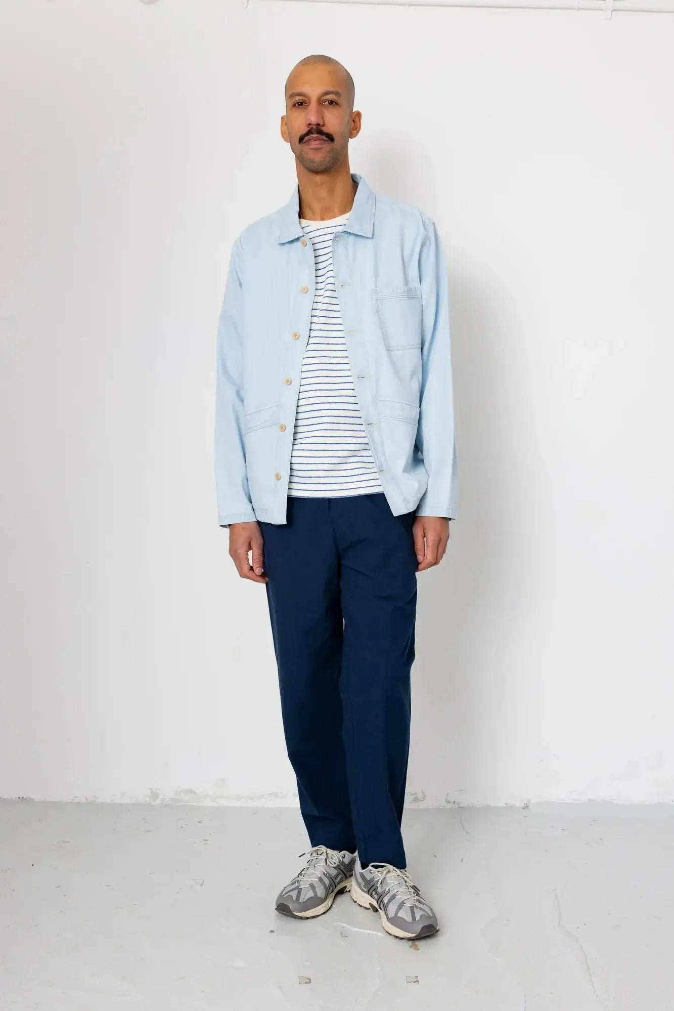 Drawcord Assembly Pant - Dark Navy Crinkle-Folk-W2 Store