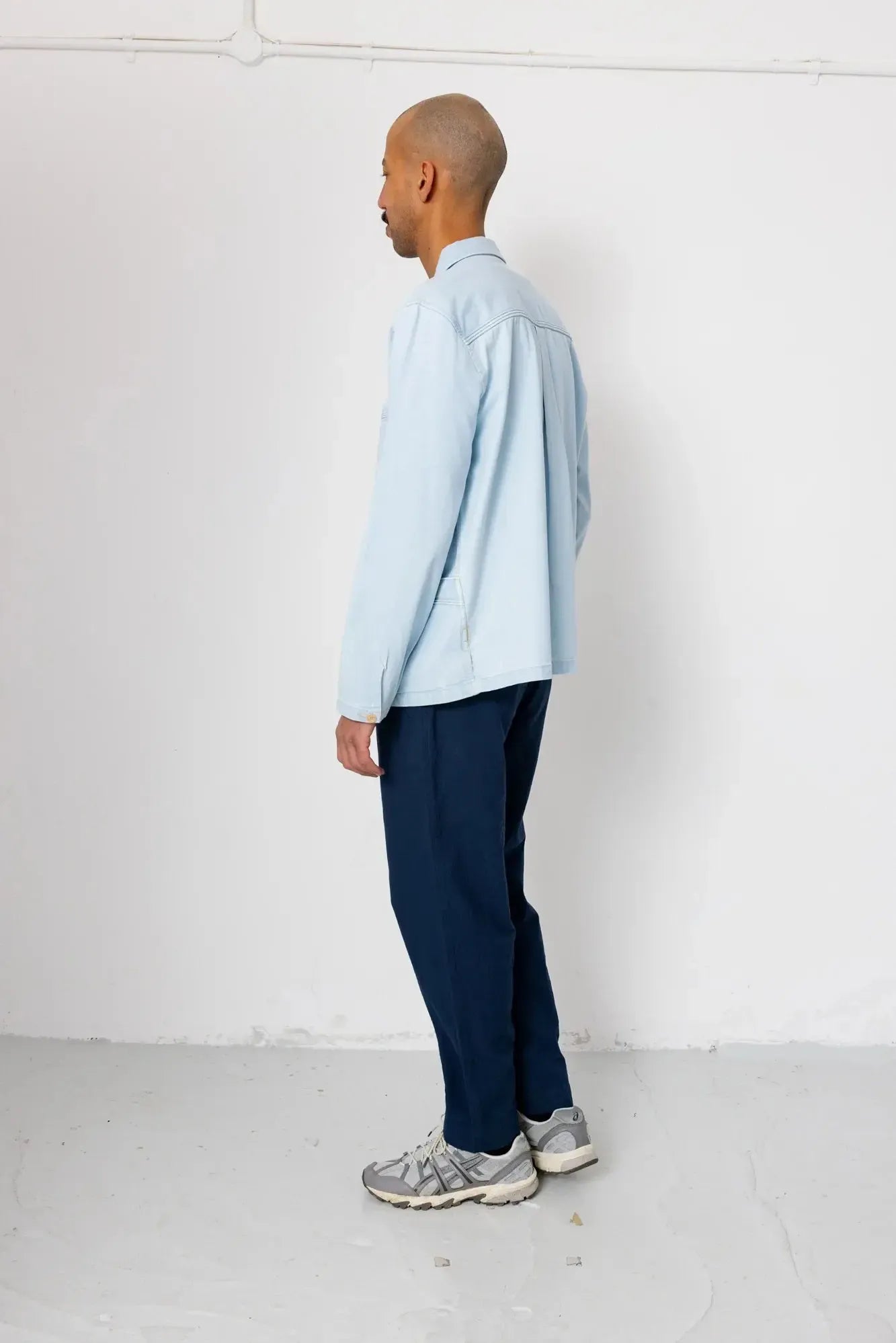 Drawcord Assembly Pant - Dark Navy Crinkle-Folk-W2 Store