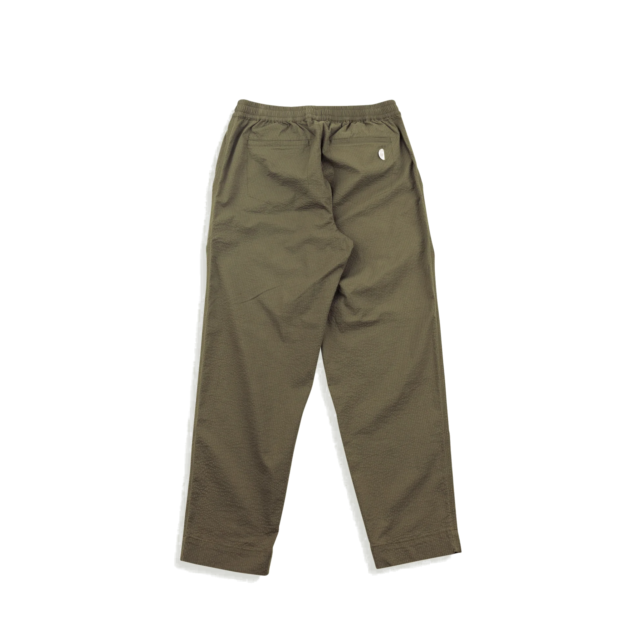 Drawcord Assembly Pant - Dark Olive Seersucker-Folk-W2 Store