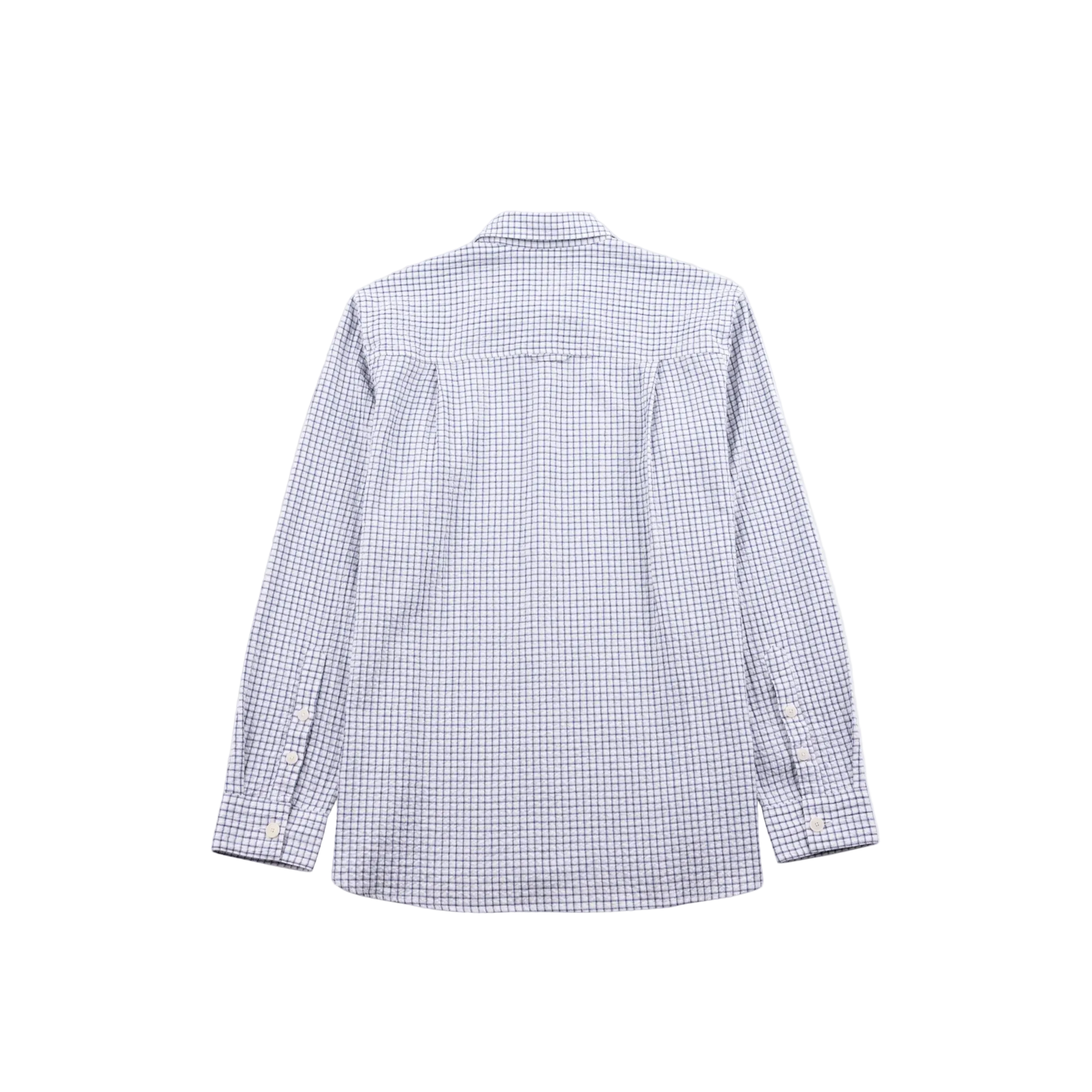 Easy Fit Shirt - Soft Blue Mini Check-Folk-W2 Store
