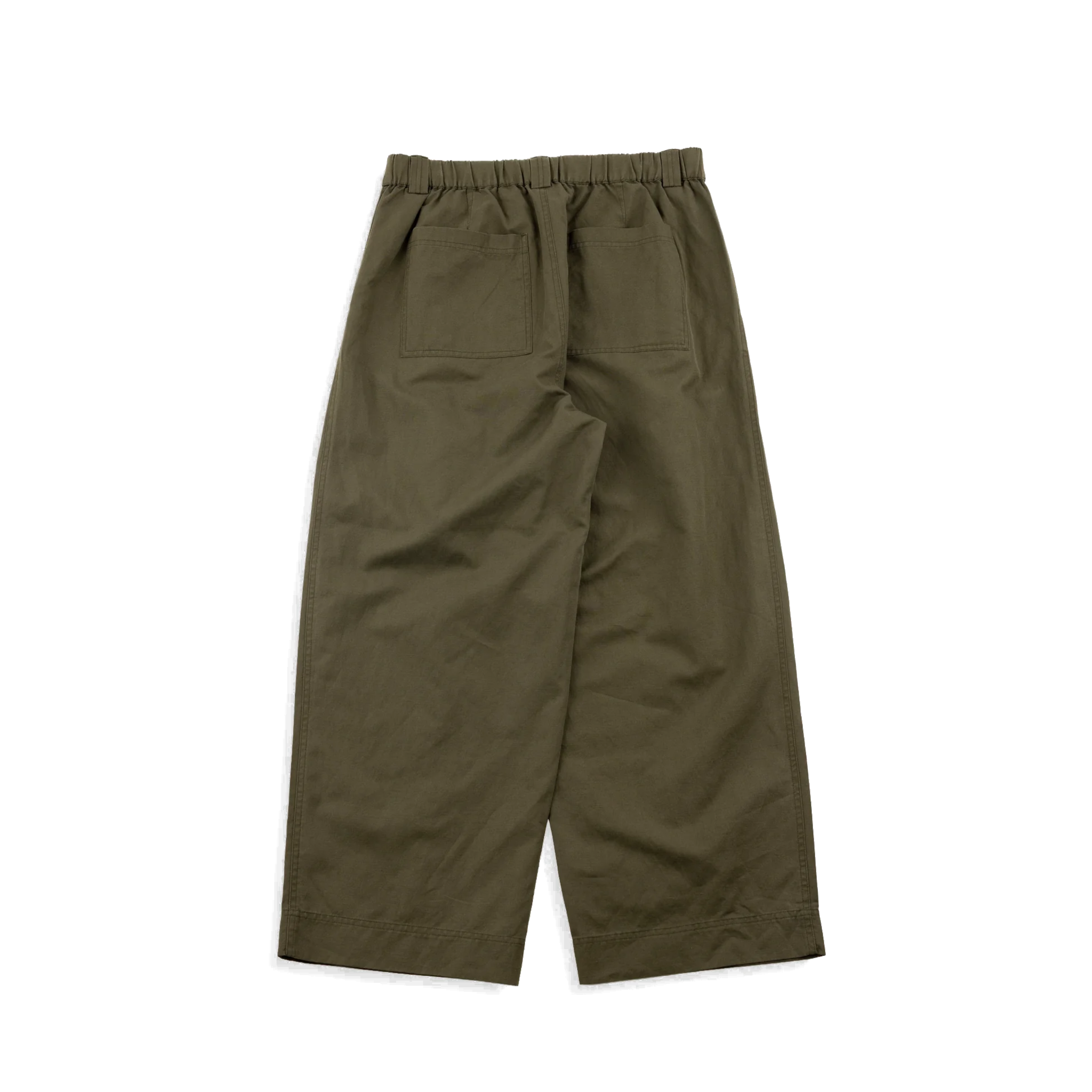 Easy Fit Trouser - Dark Olive Slub Linen-Folk-W2 Store
