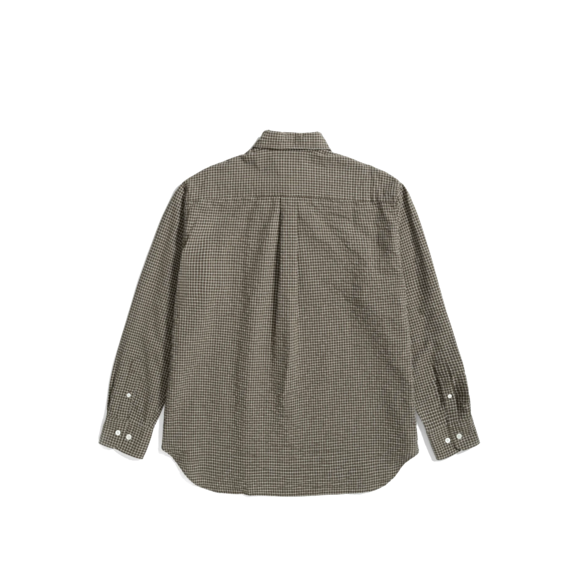 Espevik Check Oversized Shirt - Taupe-Norse Projects-W2 Store