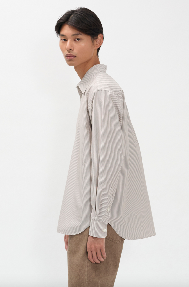 Espevik Fine Oversize Shirt - Walnut-Norse Projects-W2 Store