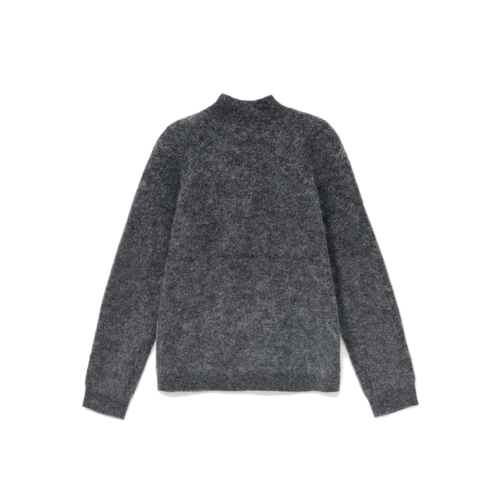 Essence Mohair Mixed Knit Top - Dark Grey-Hiking Patrol-W2 Store