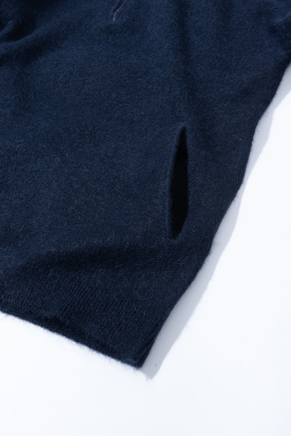 Essence Mohair Mixed Knit Top - Dark Navy-Hiking Patrol-W2 Store