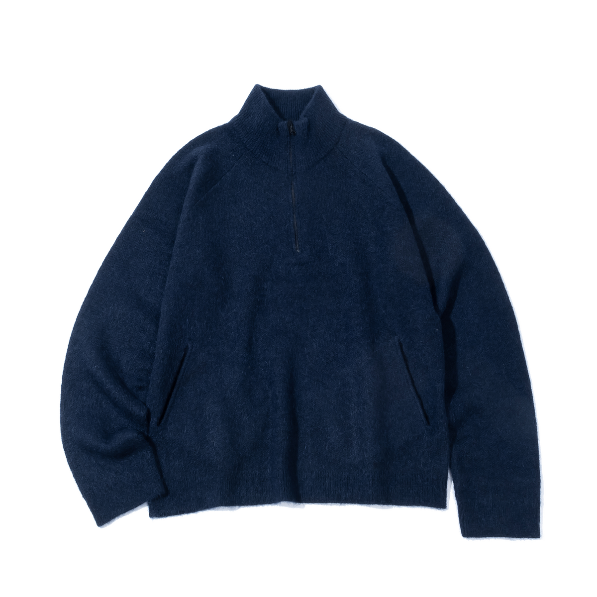 Essence Mohair Mixed Knit Top - Dark Navy-Hiking Patrol-W2 Store