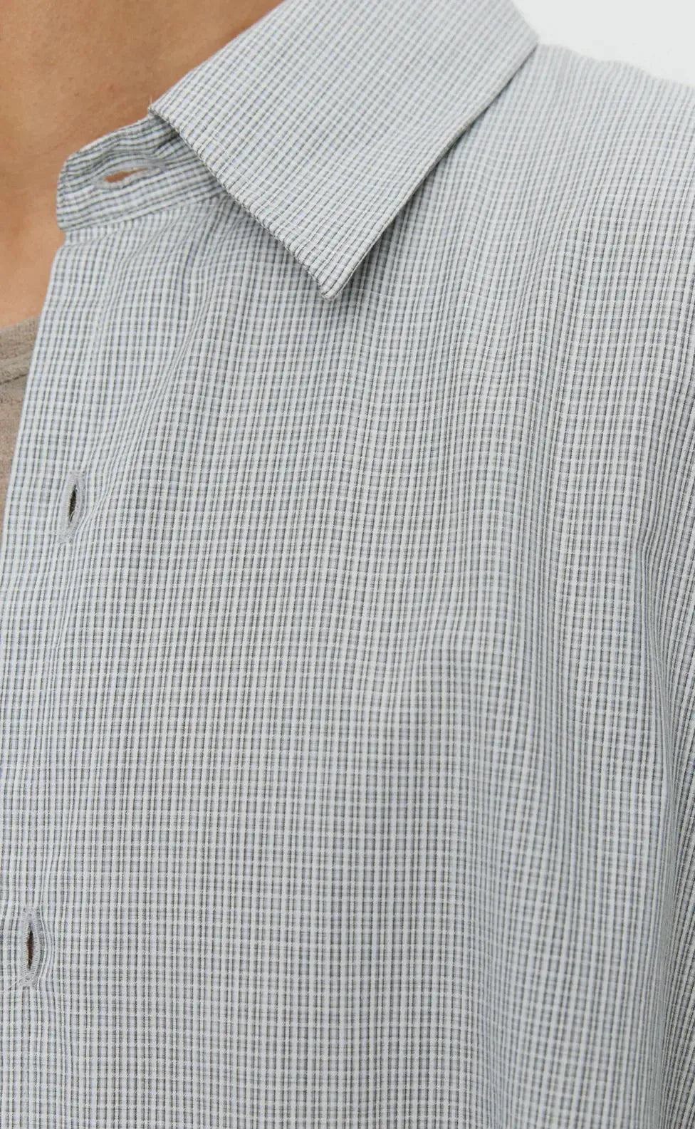 Exact Shirt - Grey Microcheck-mfpen-W2 Store