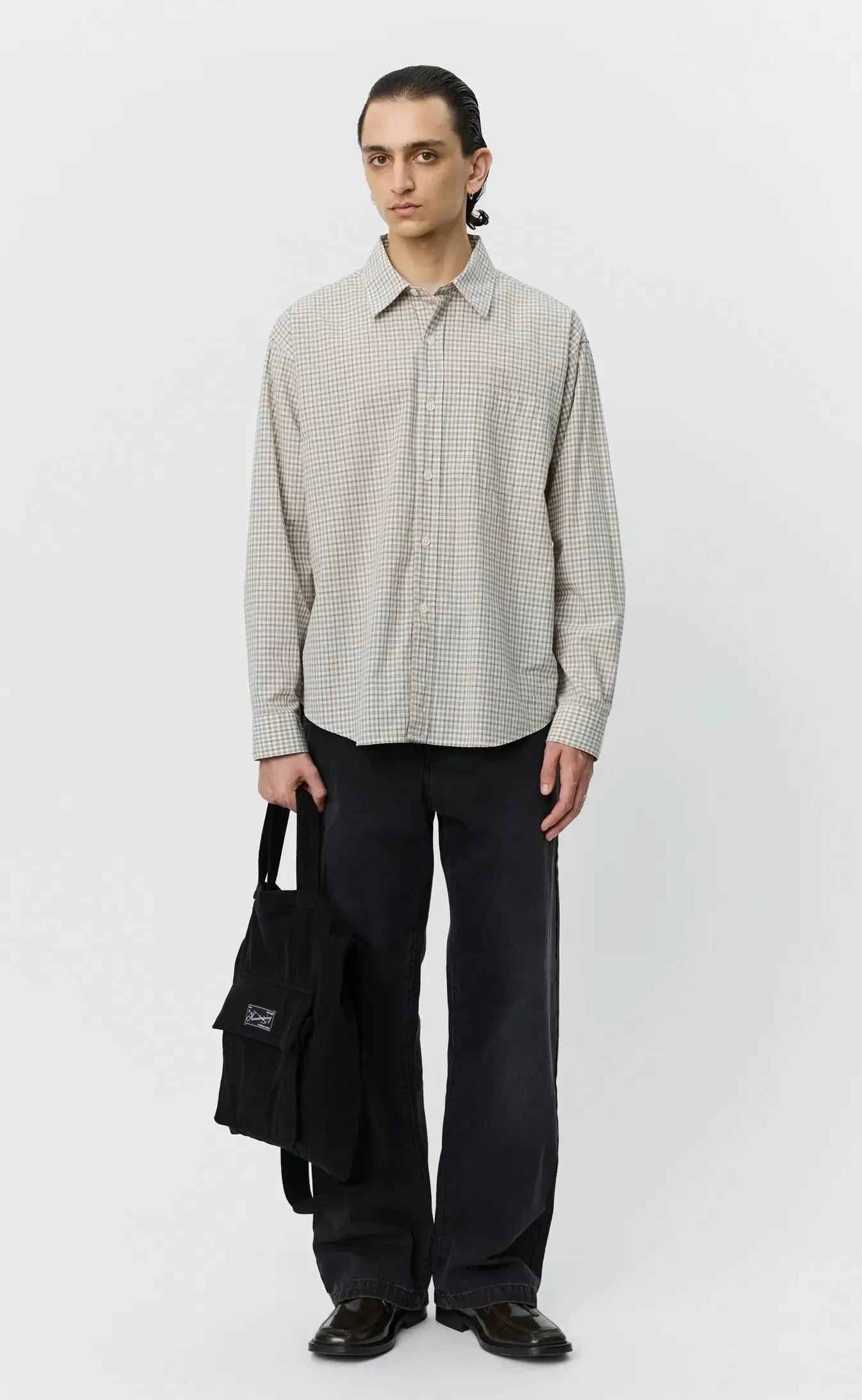 Executive Shirt - Experienced Brown Check-mfpen-W2 Store