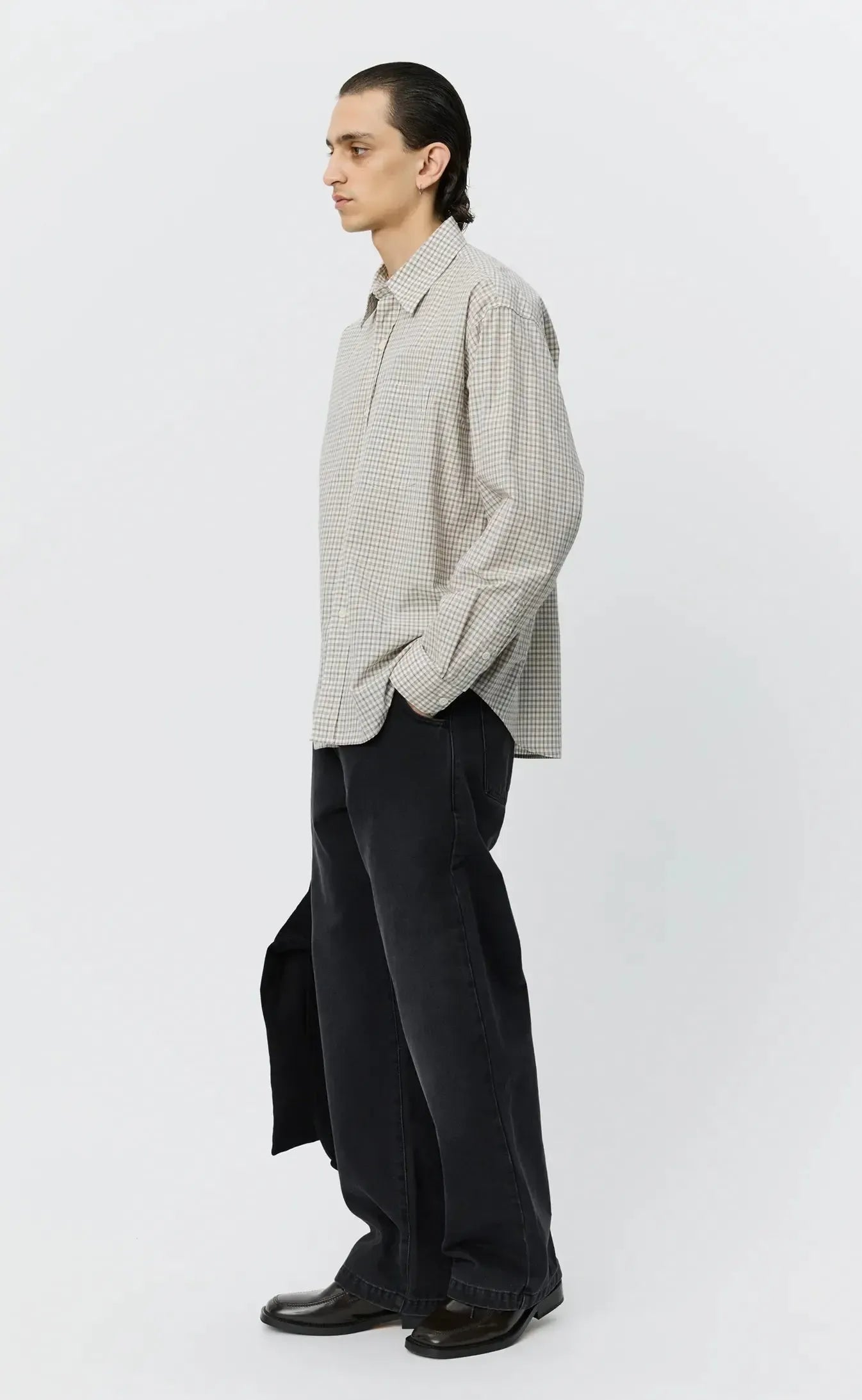 Executive Shirt - Experienced Brown Check-mfpen-W2 Store