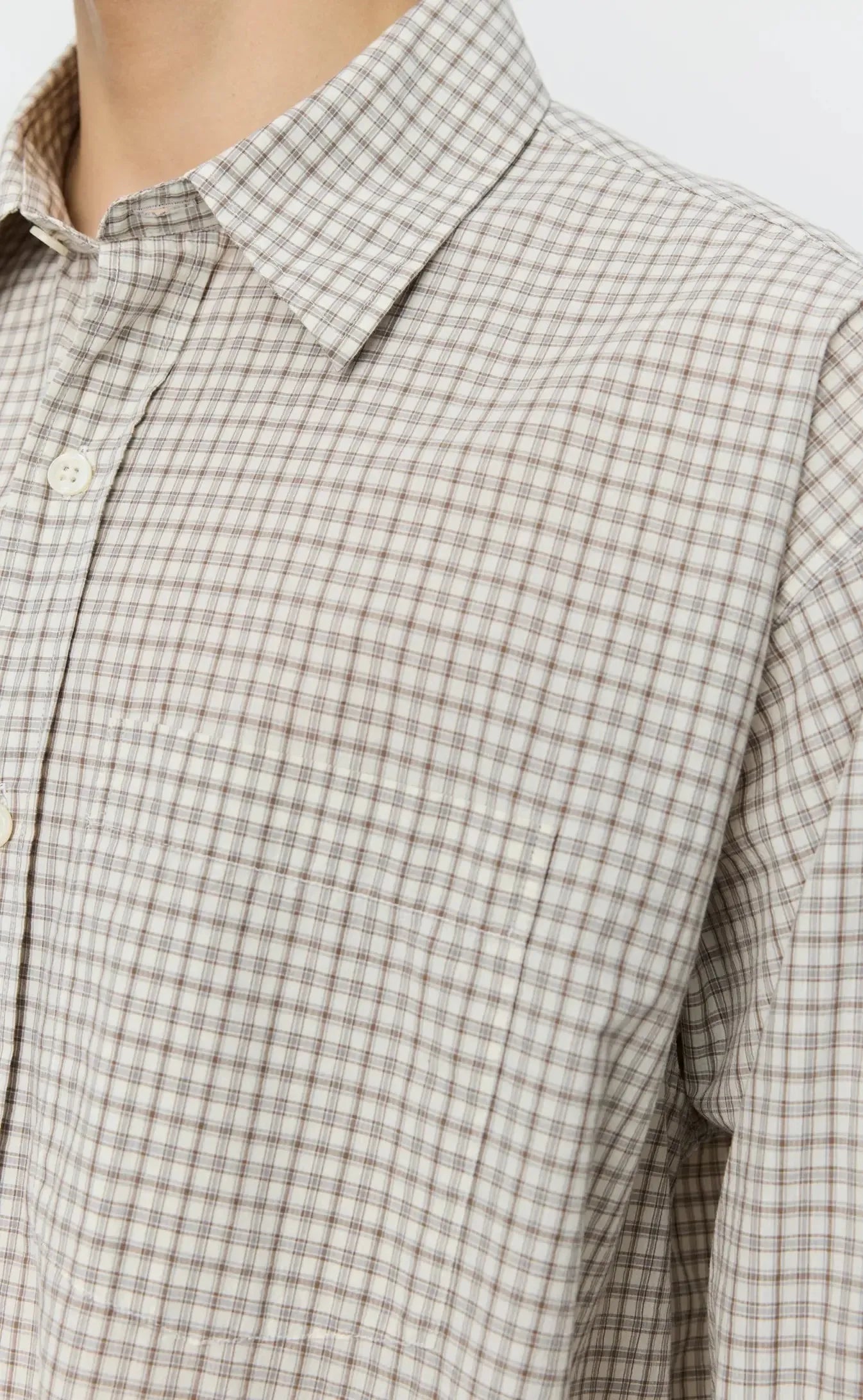 Executive Shirt - Experienced Brown Check-mfpen-W2 Store