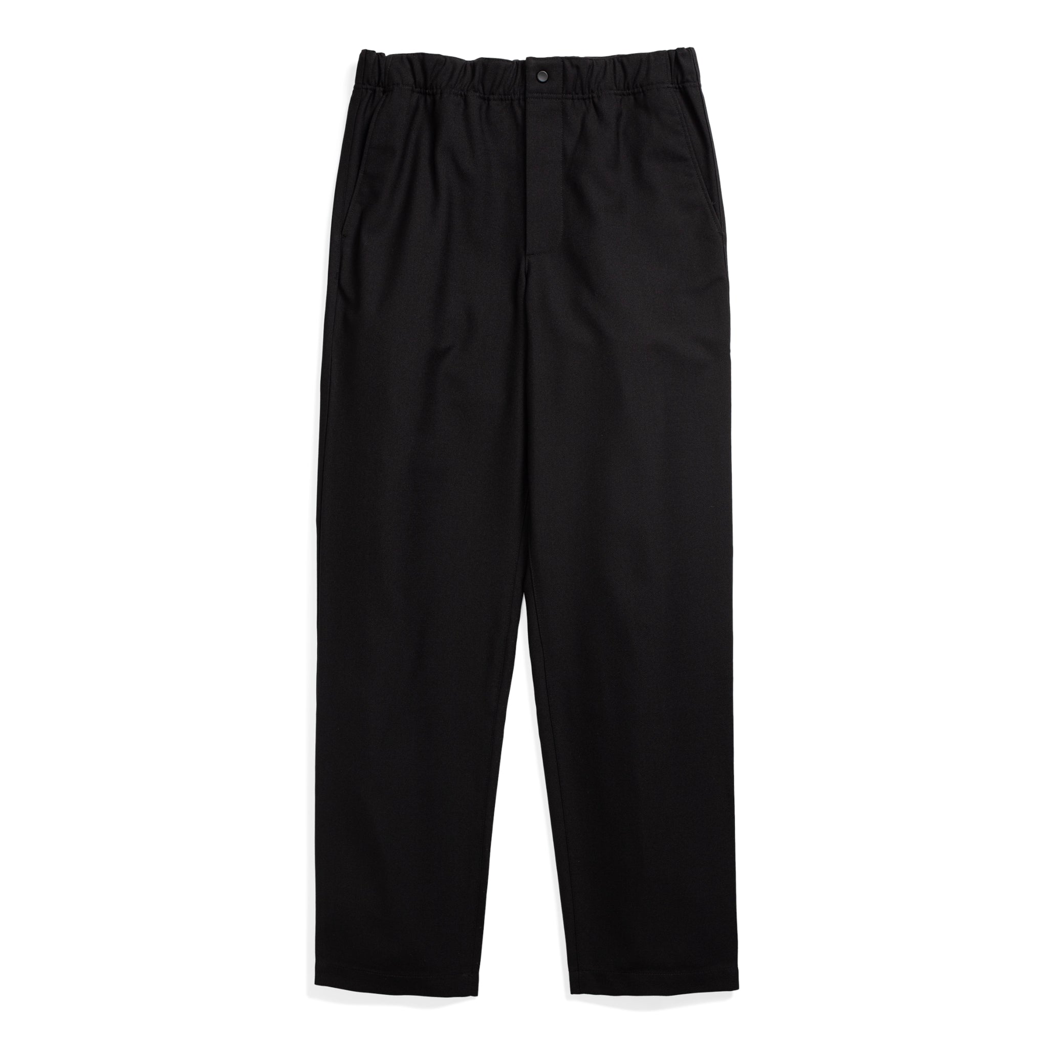 Ezra Relaxed Cotton Wool Twill Trouser - Black-Norse Projects-W2 Store