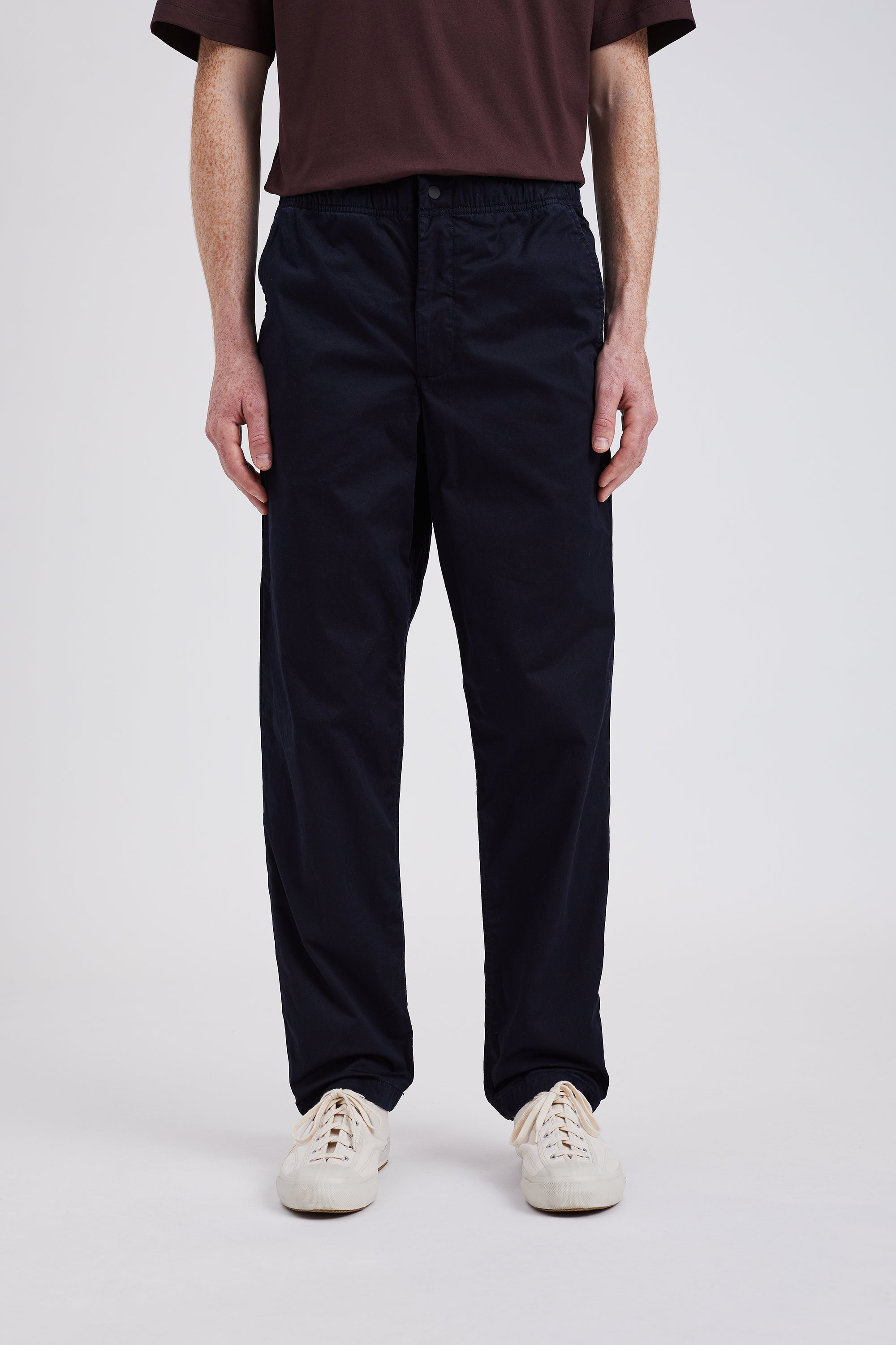 Ezra Relaxed Organic Stretch Twill Trouser - Dark Navy-Norse Projects-W2 Store