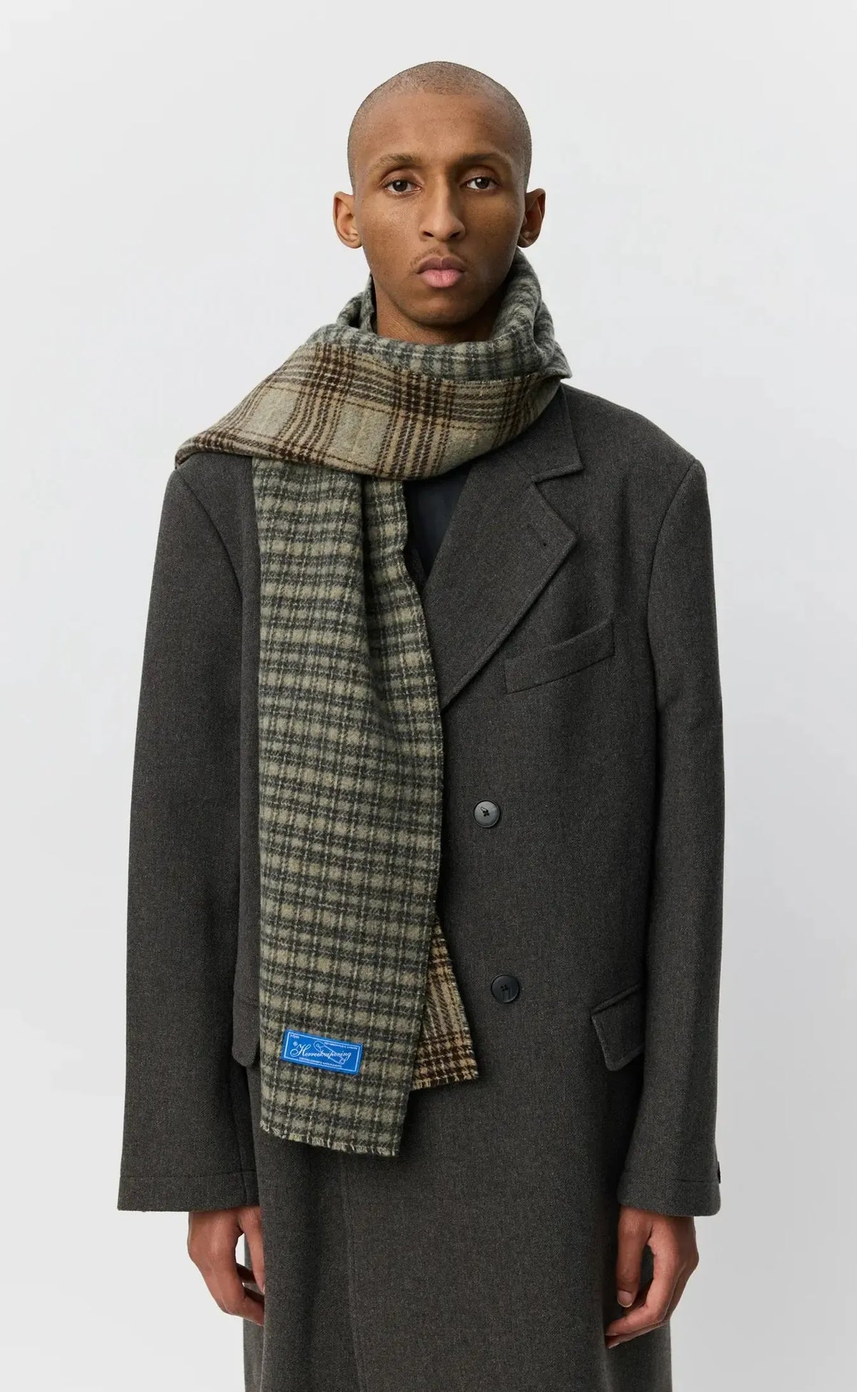 Facade Scarf - Double Faced Vintage Check-mfpen-W2 Store