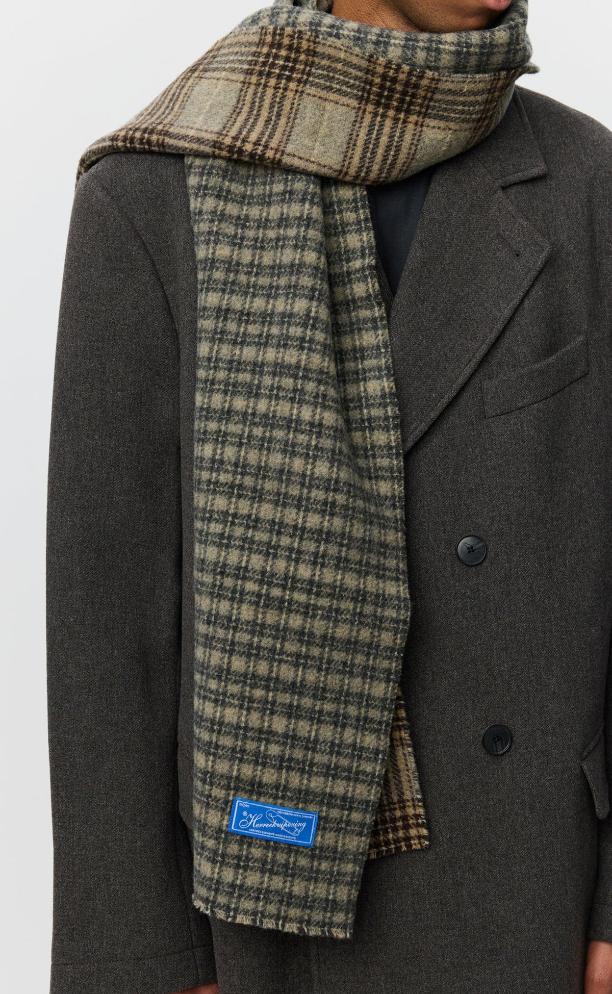 Facade Scarf - Double Faced Vintage Check-mfpen-W2 Store
