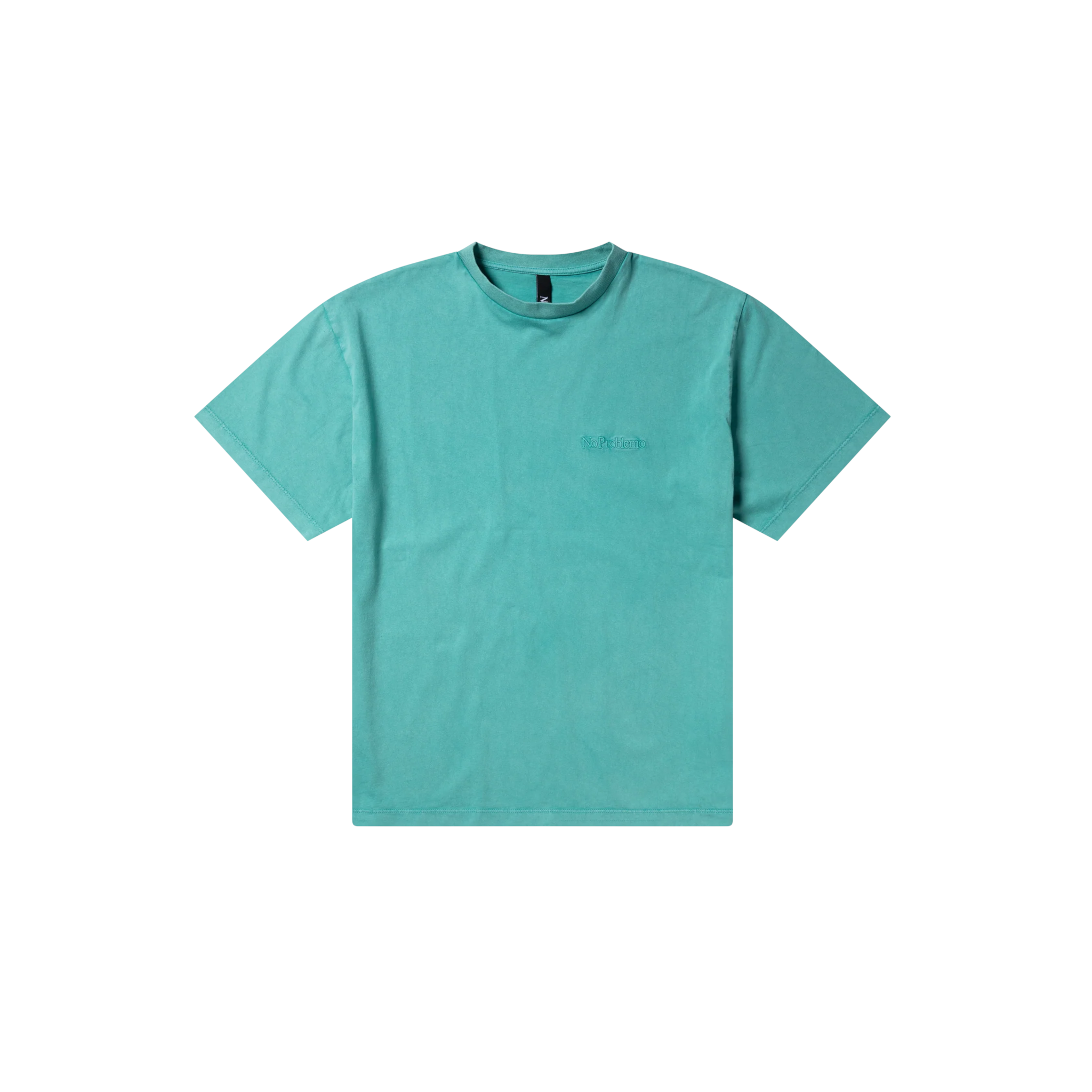 Faded Mini Problemo Short Sleeve Tee - Aqua-No Problemo-W2 Store
