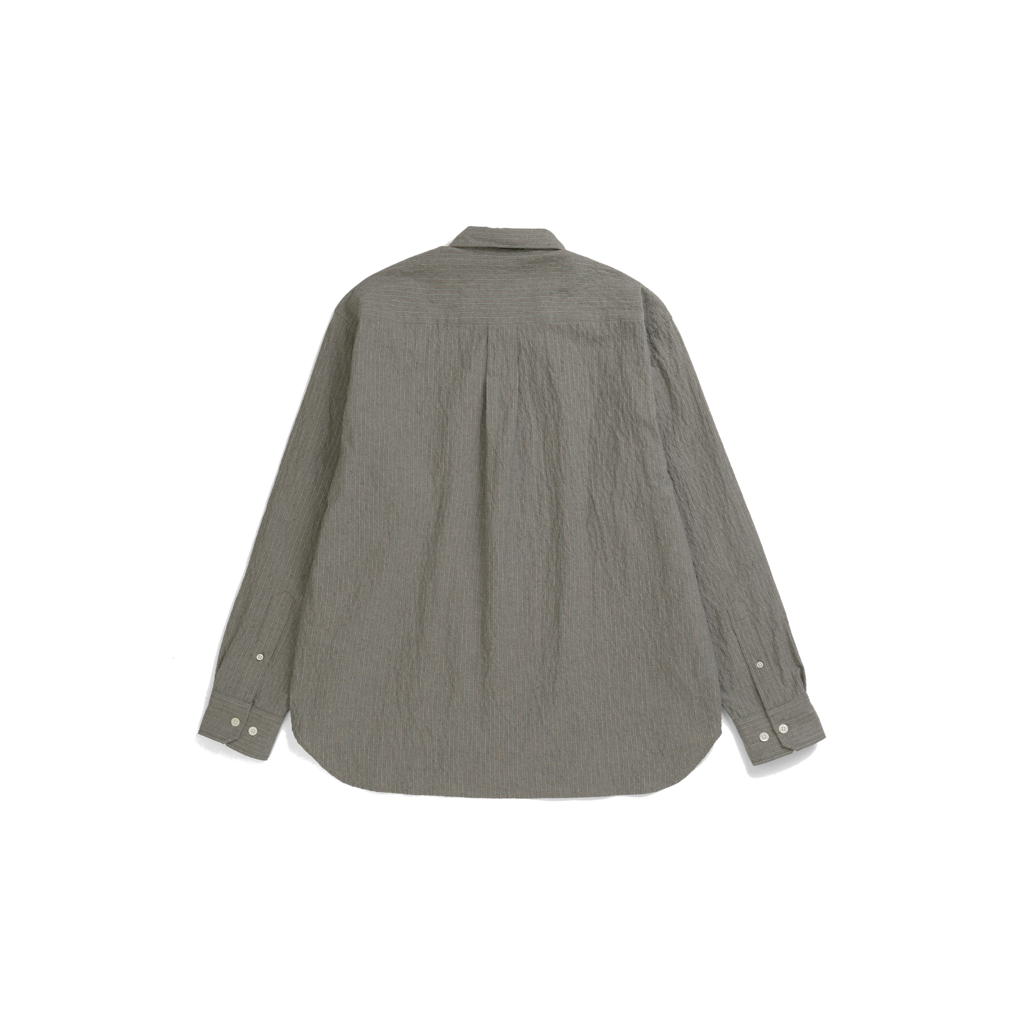 Falster Oversized Textured Stripe Shirt - Vetiver-Norse Projects-W2 Store