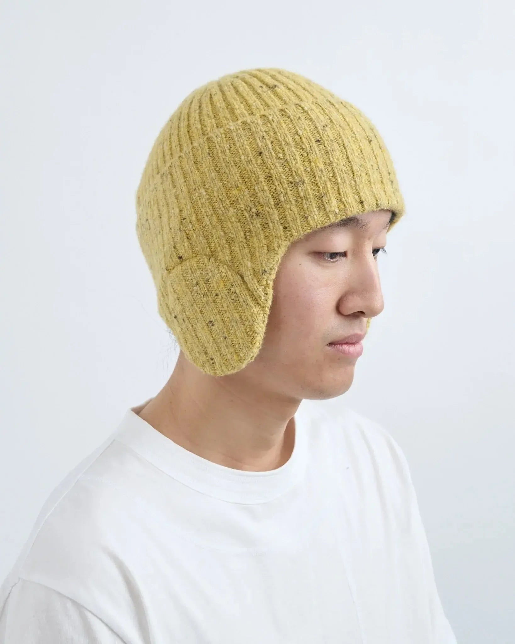 Flap Beanie - Speckled Mustard-Sage Nation-W2 Store